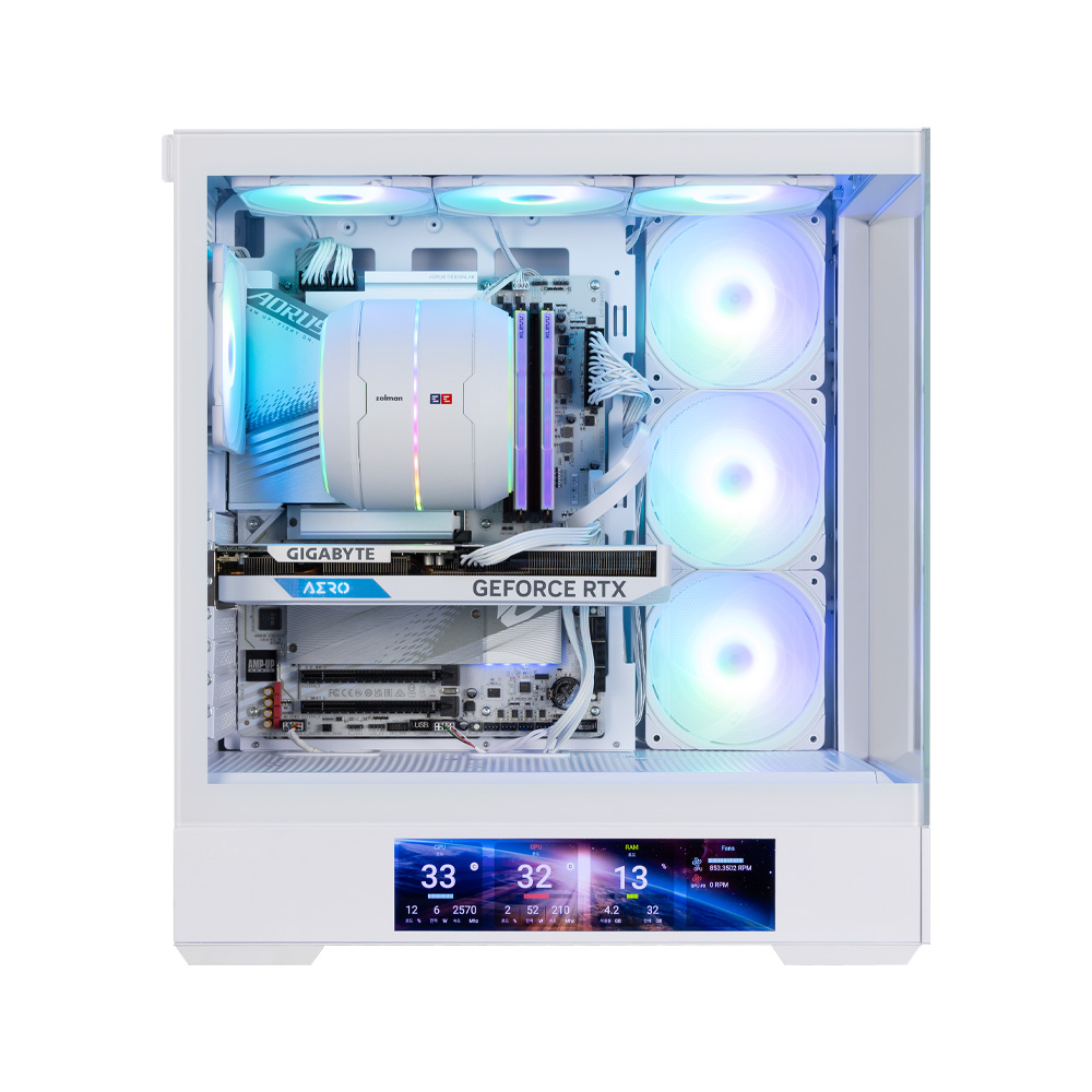 ZALMAN P40 DS WHITE Gaming Mit-Tower PC Kasası Beyaz