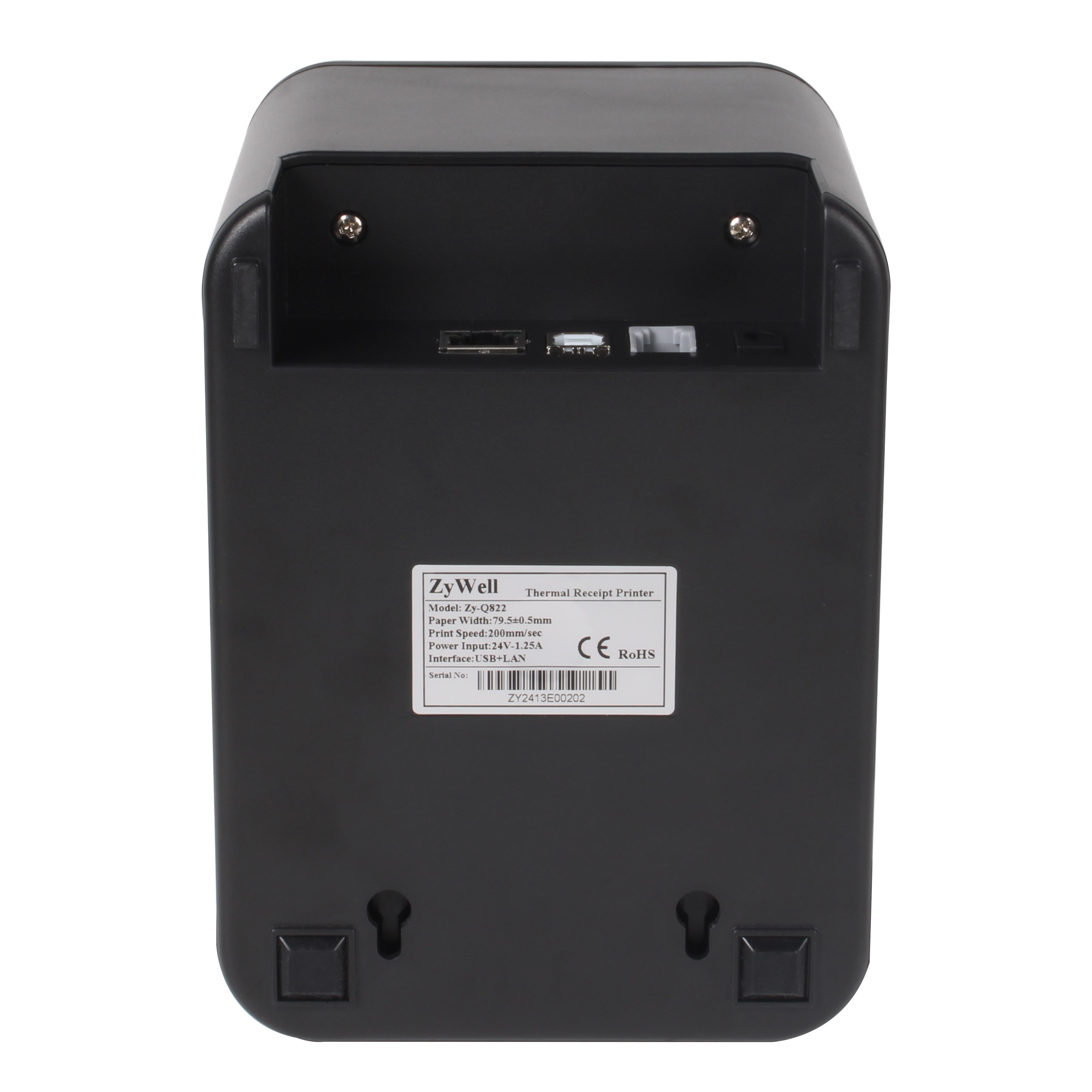 ZYWELL ZY-Q822 THERMAL / OTOMATİK KESİCİLİ USB+ETHERNET SLİP YAZICI 200MM/s / 80MM SİYAH