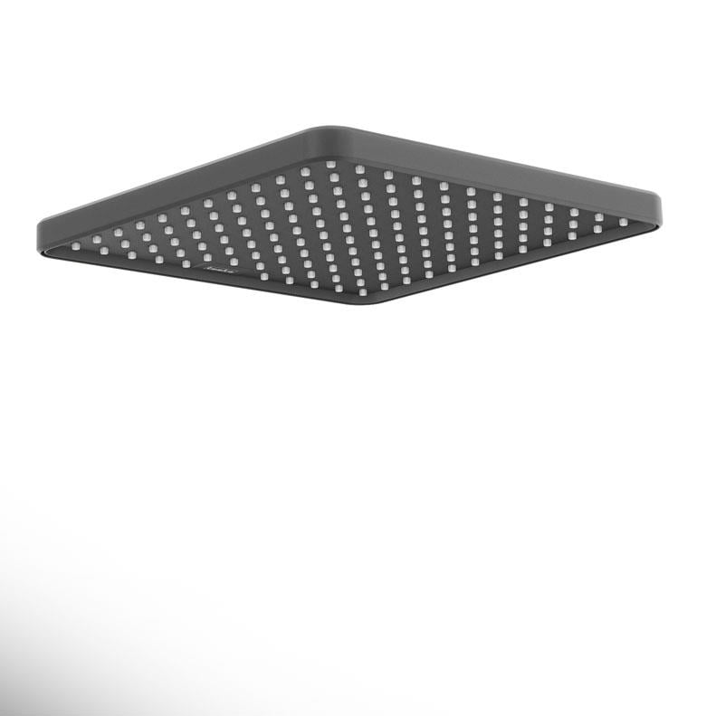 Teska25*25 cm Kare Tepe Duşu-Siyah