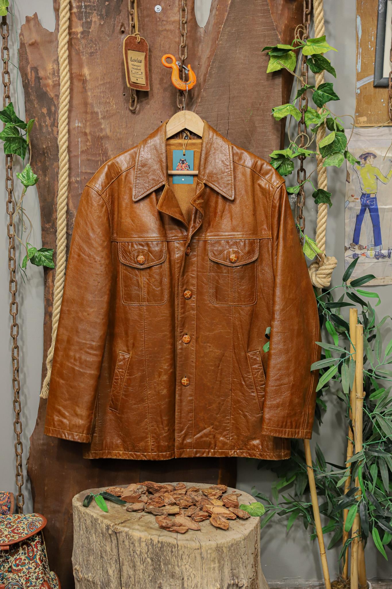 1970s Taba Blazer Deri Ceket