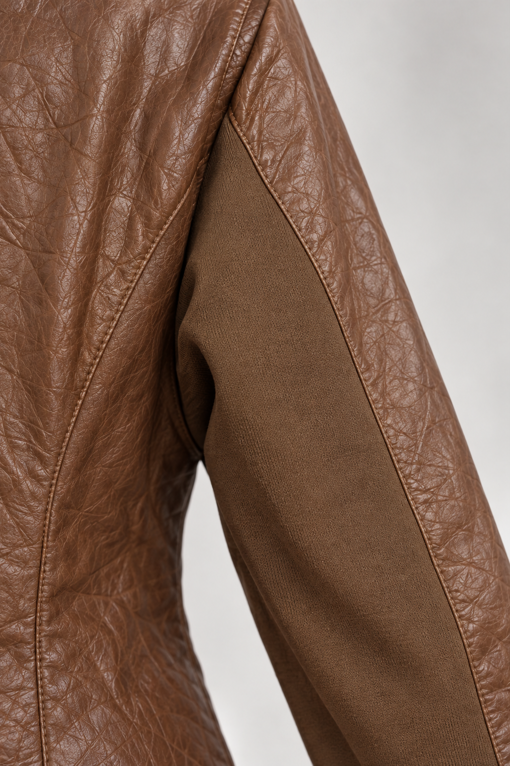 1980s Brown Biker Deri Ceket