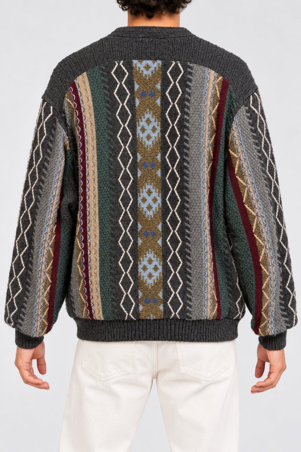 1980s Charcoal Suede Ceket/Hırka