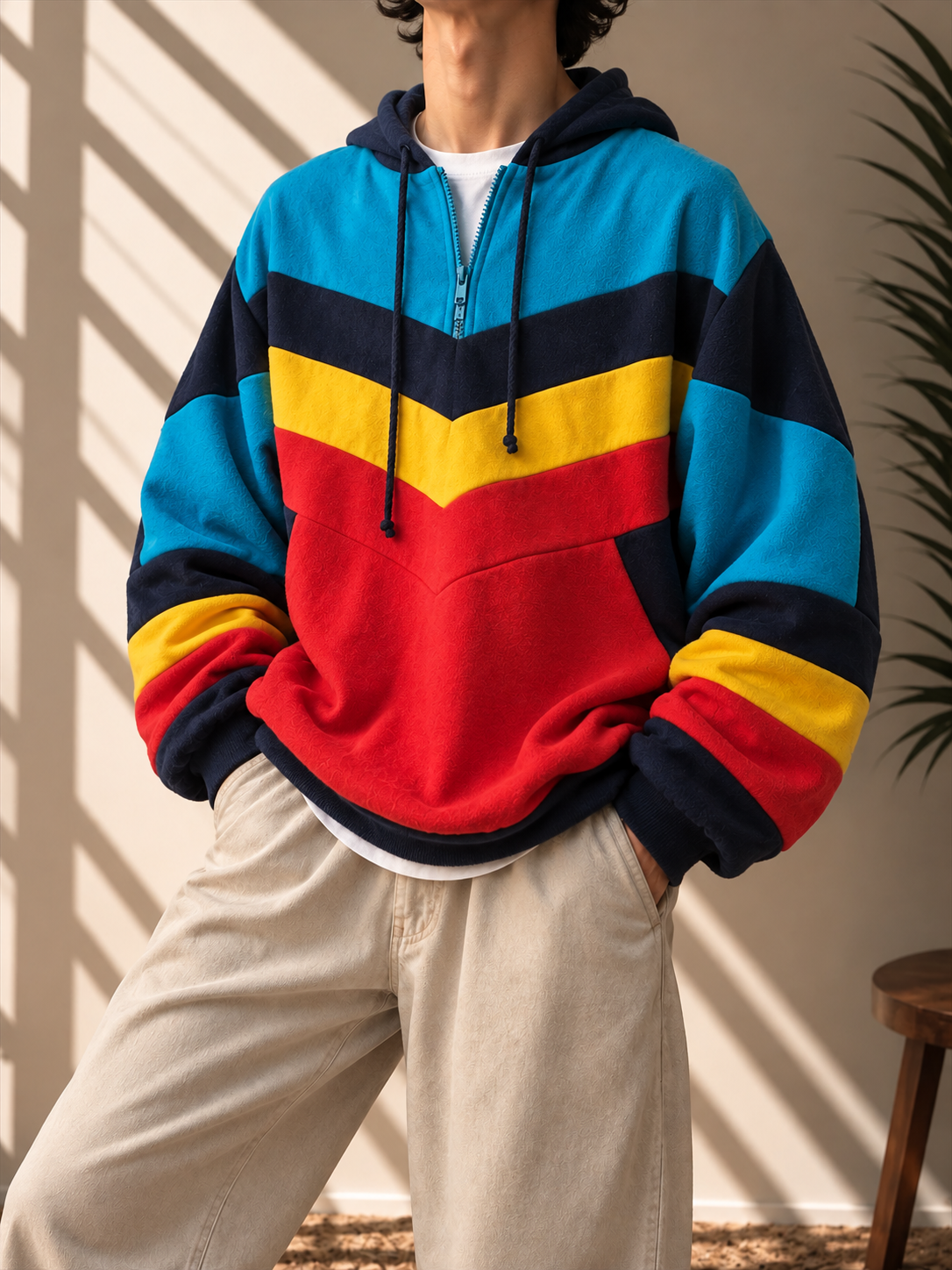 1980s Chevron Stripe JAKO Sweatshirt