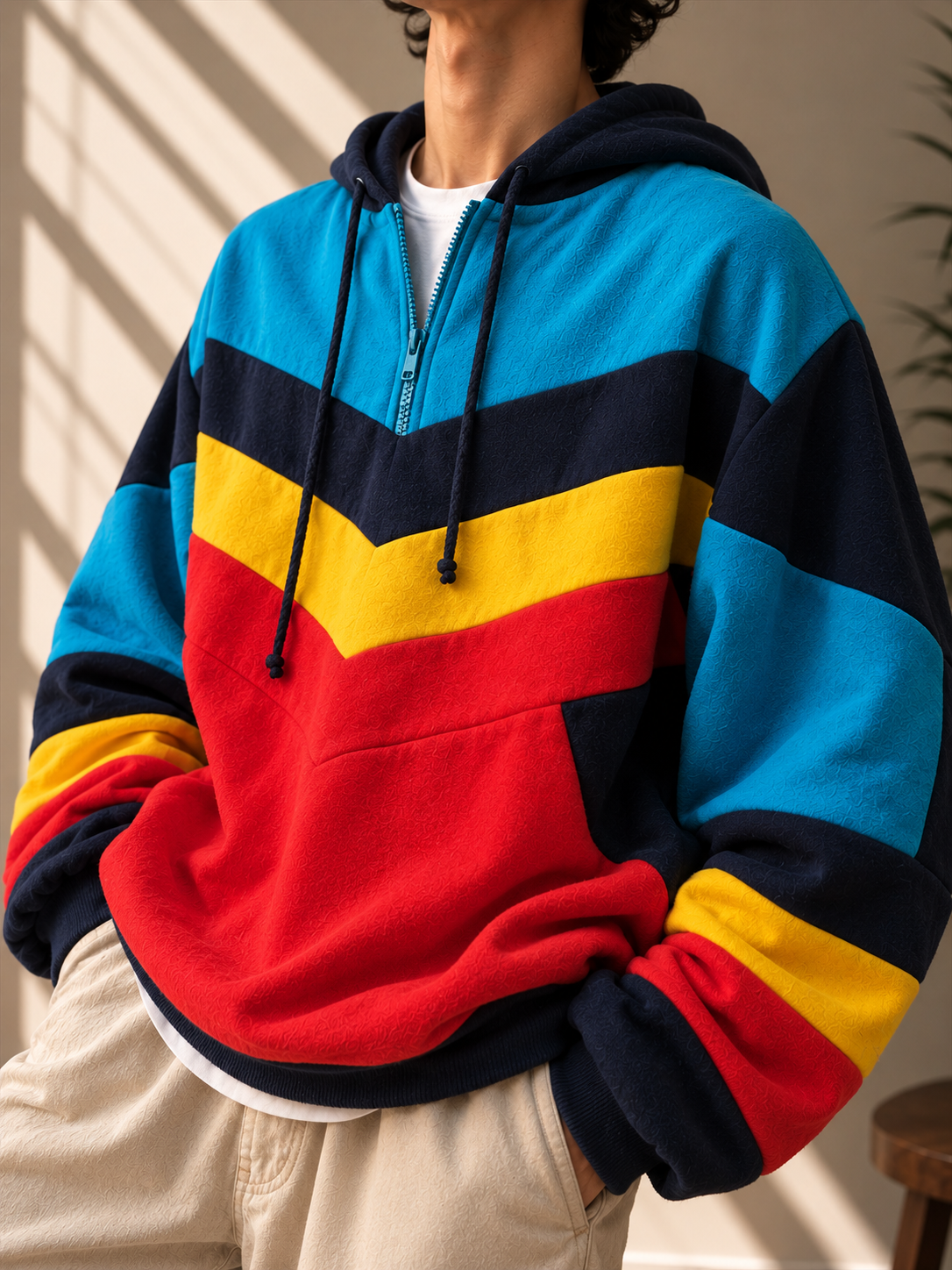 1980s Chevron Stripe JAKO Sweatshirt