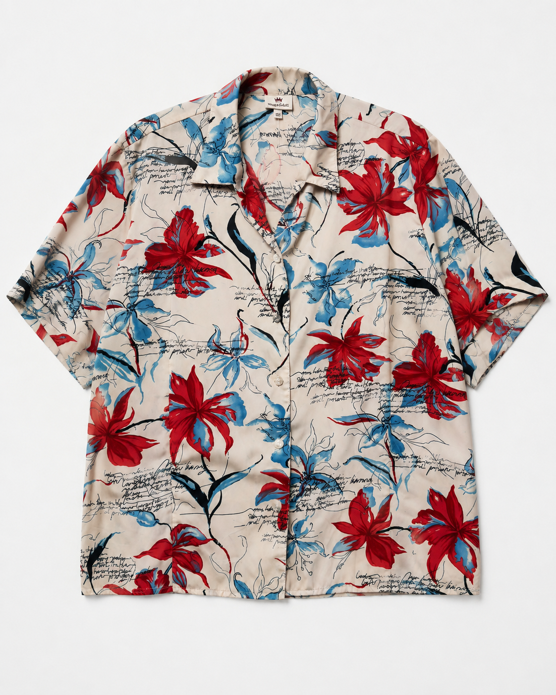 1990s Dökümlü Hawaii Gömlek