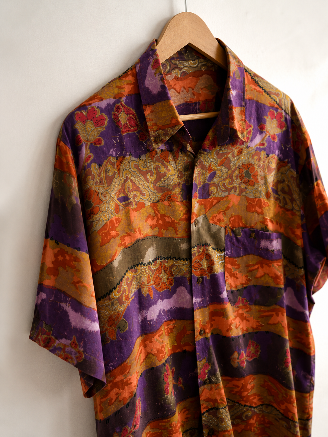 1990s Egzotik Oversize Gömlek