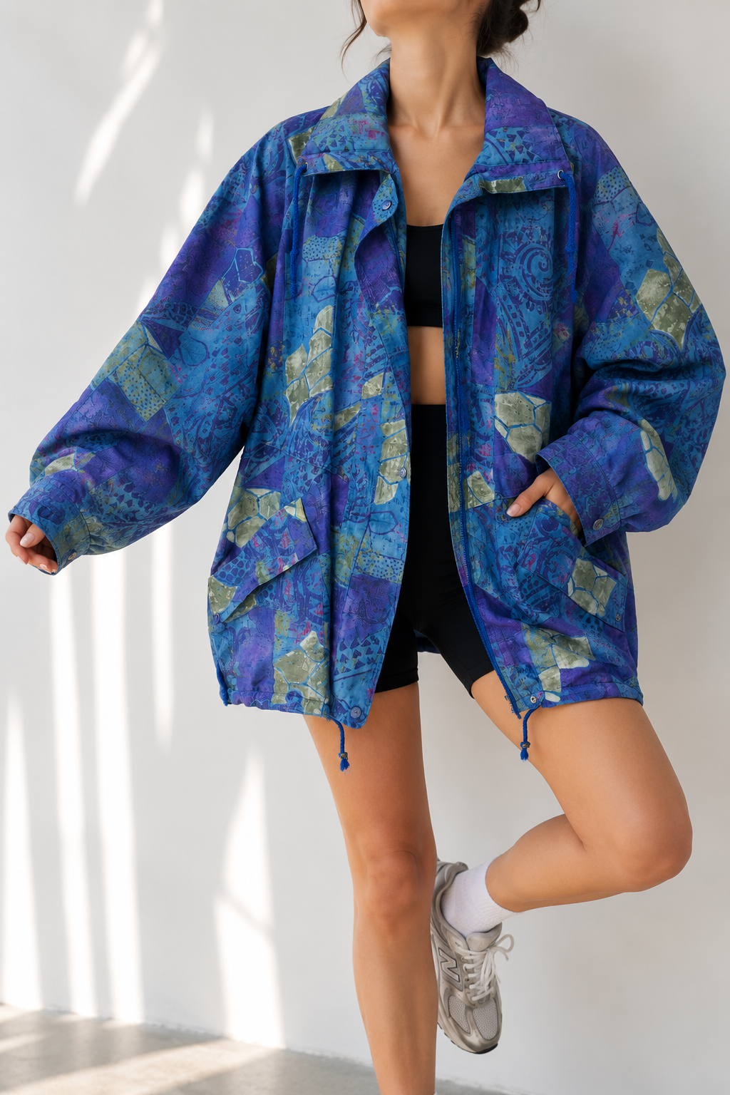 1990s Festival Style Etnik Yağmurluk/Ceket