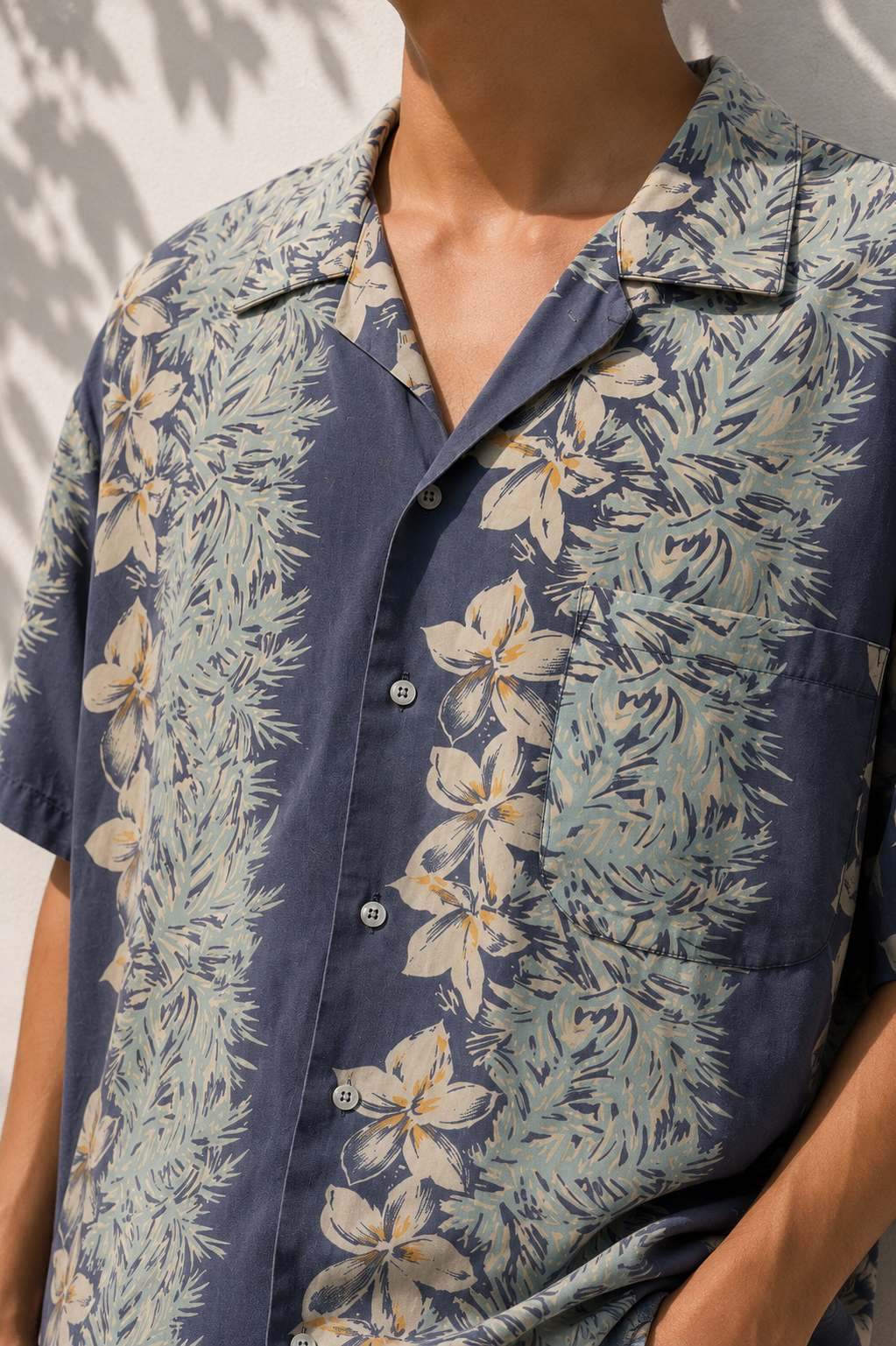 1990s Küba Yaka Hawaii Gömlek