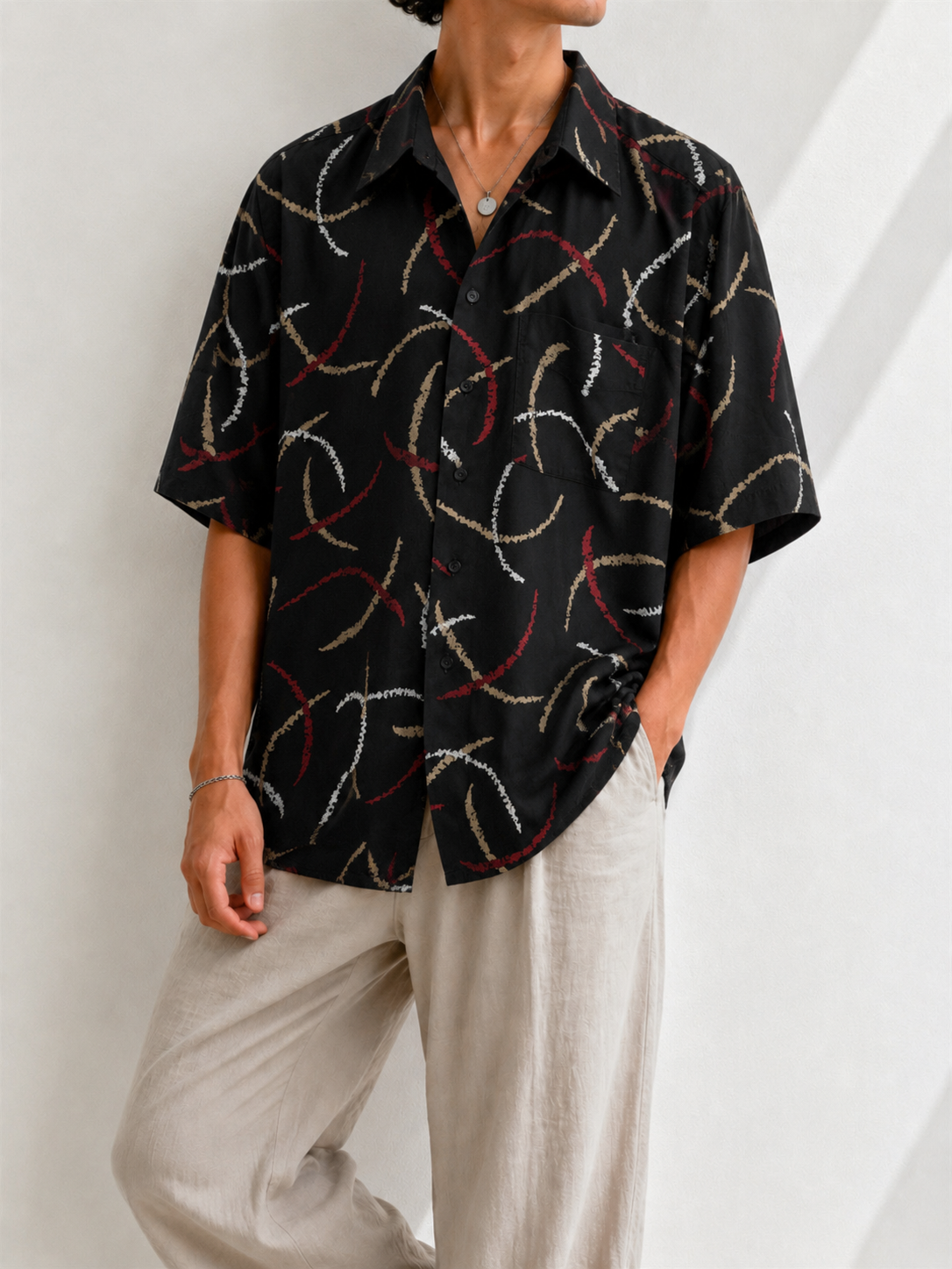 1990s Oversize Fırça Gömlek