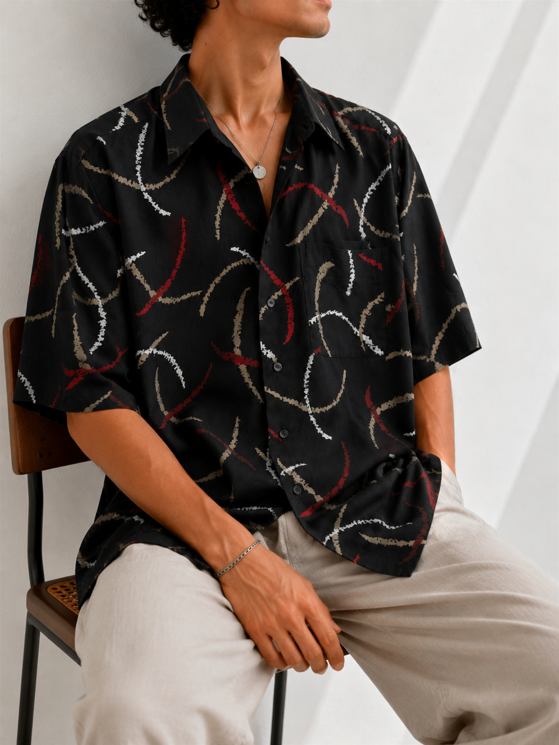 1990s Oversize Fırça Gömlek