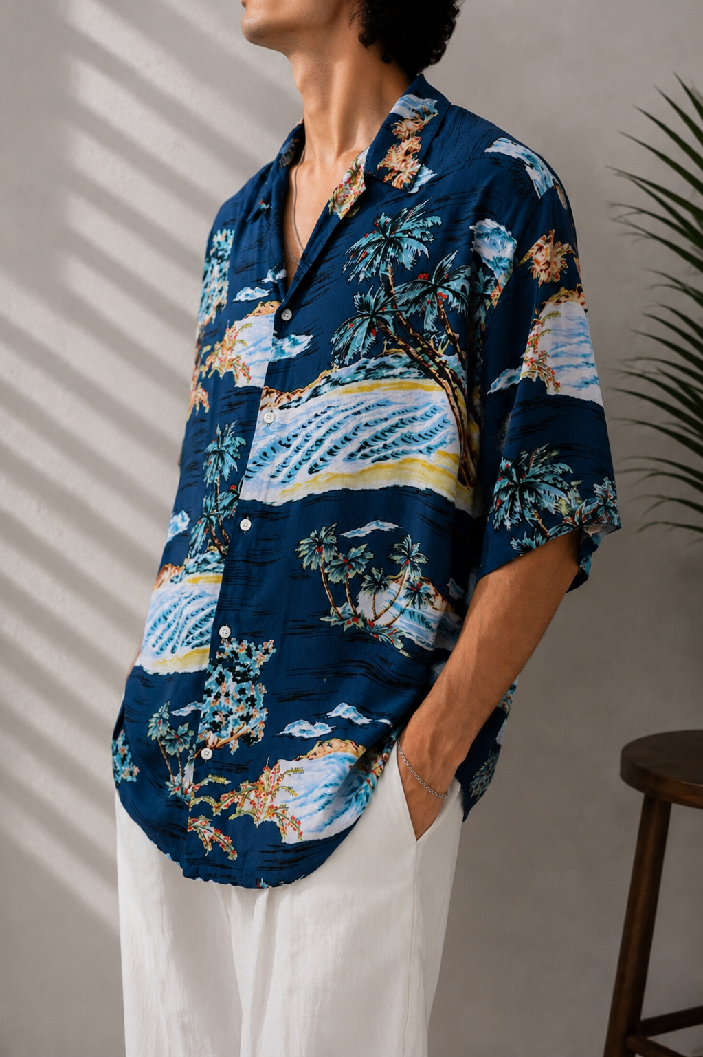 1990s Oversize Hawaii Gömlek