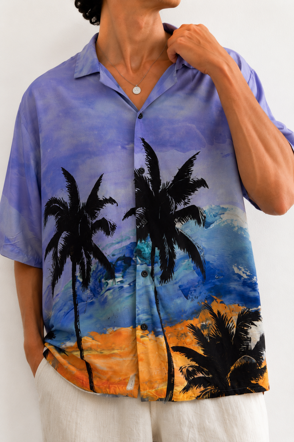 1990s Oversize Hawaii Gömlek