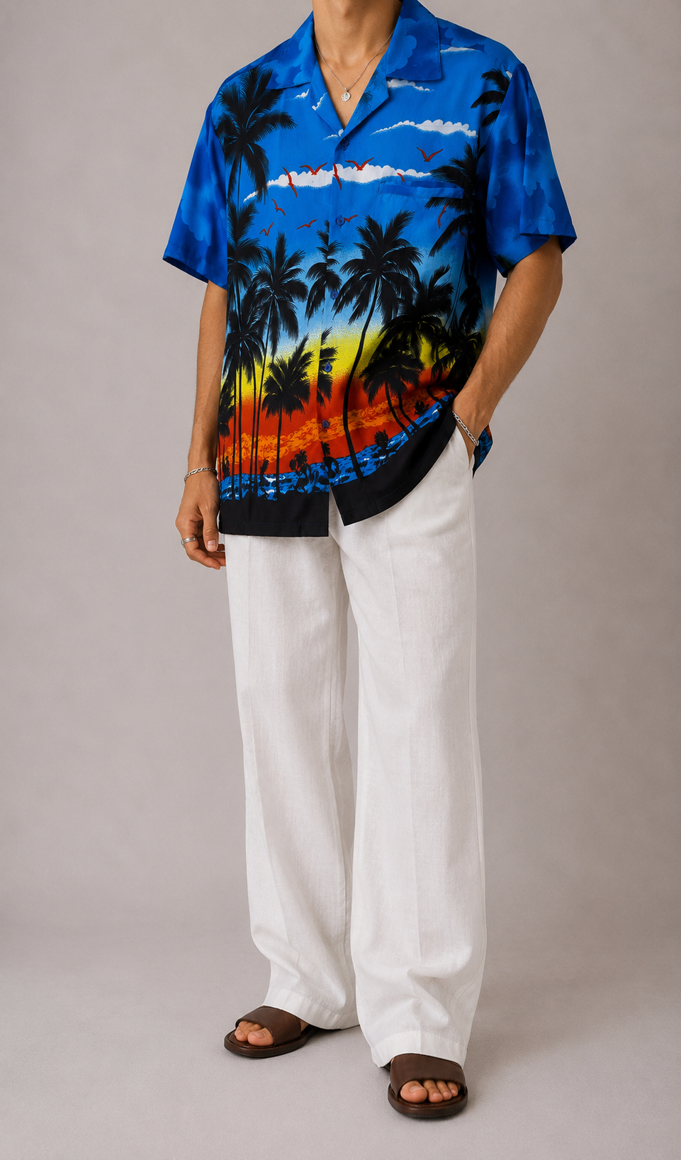 1990s Oversize Hawaii Gömlek