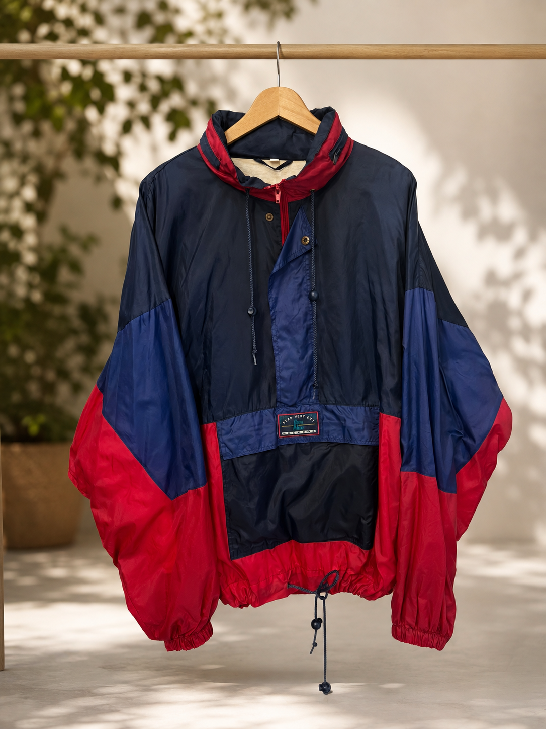 1990s Oversize Yağmurluk/Ceket
