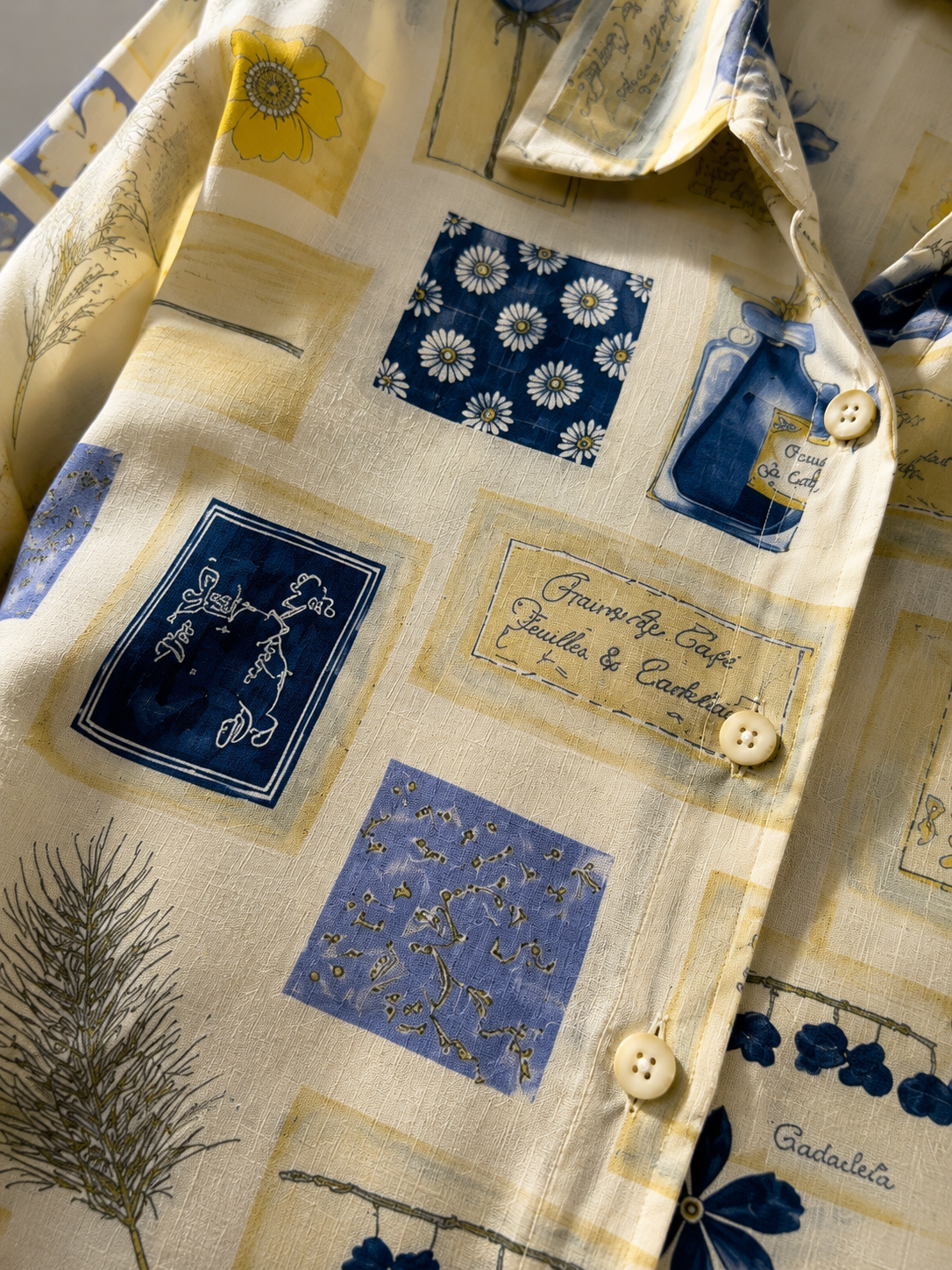 1990s Oversize Yves Gömlek