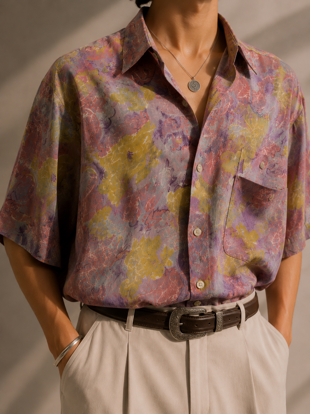 1990s Pastel Festival Gömlek