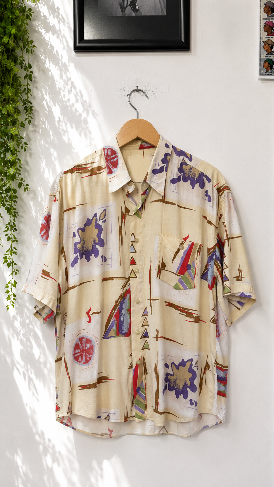 1990s Pastel Renk Oversize Gömlek