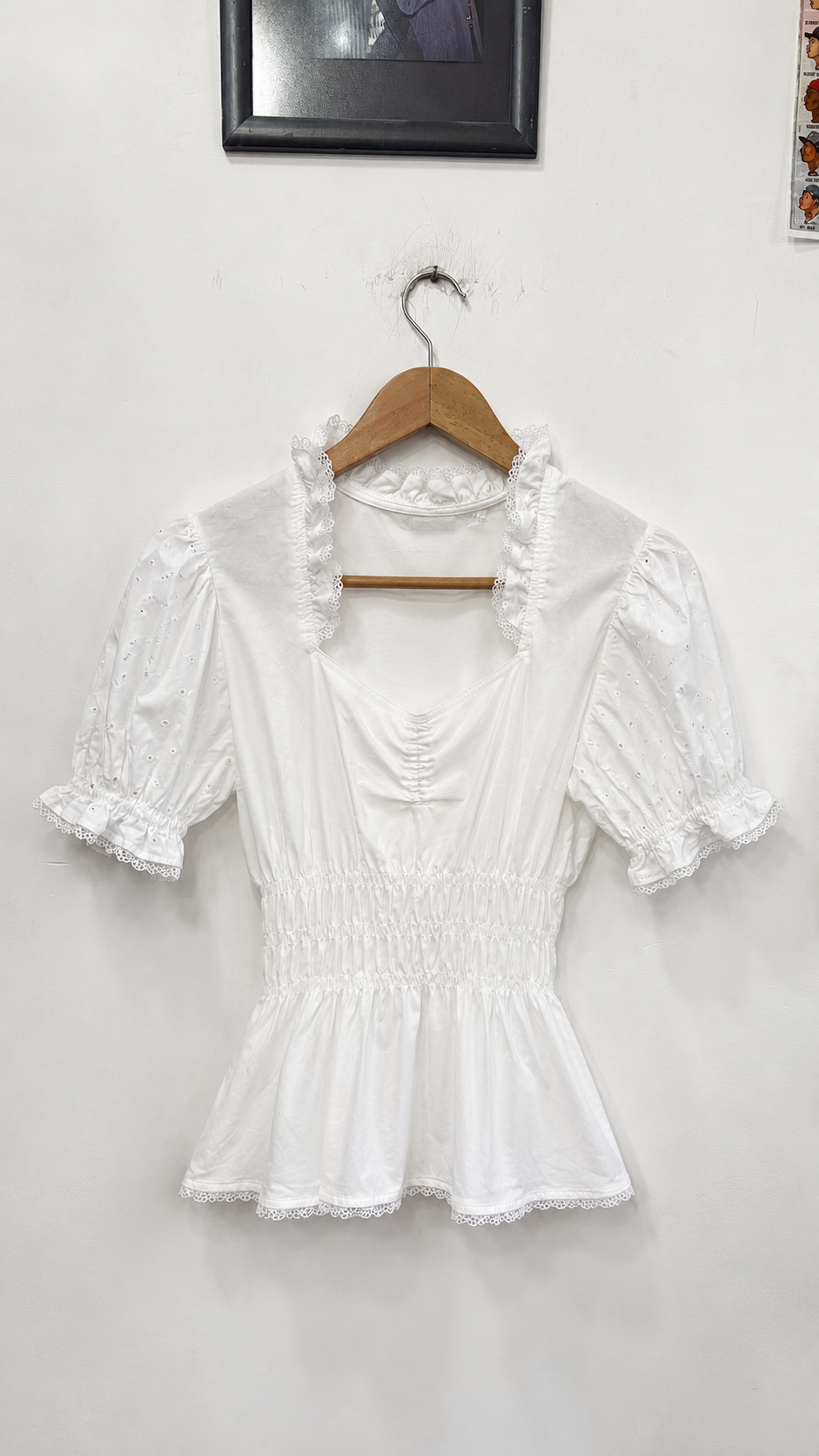 1990s Peplum Kesim Bluz