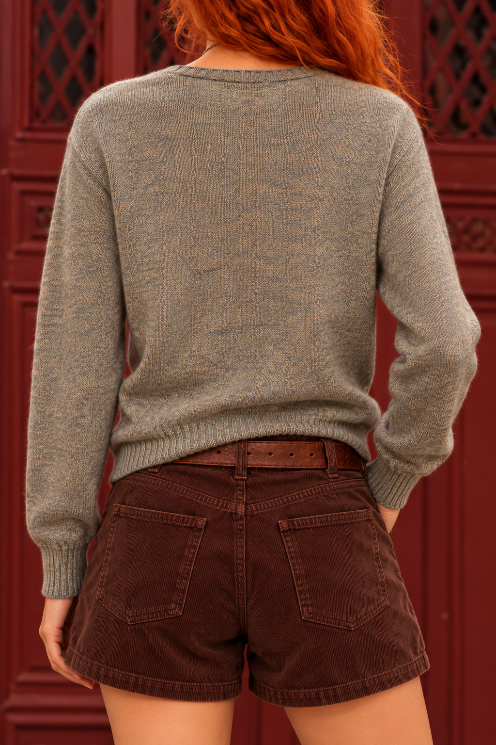 1990s V-Neck İskandinav Kazak