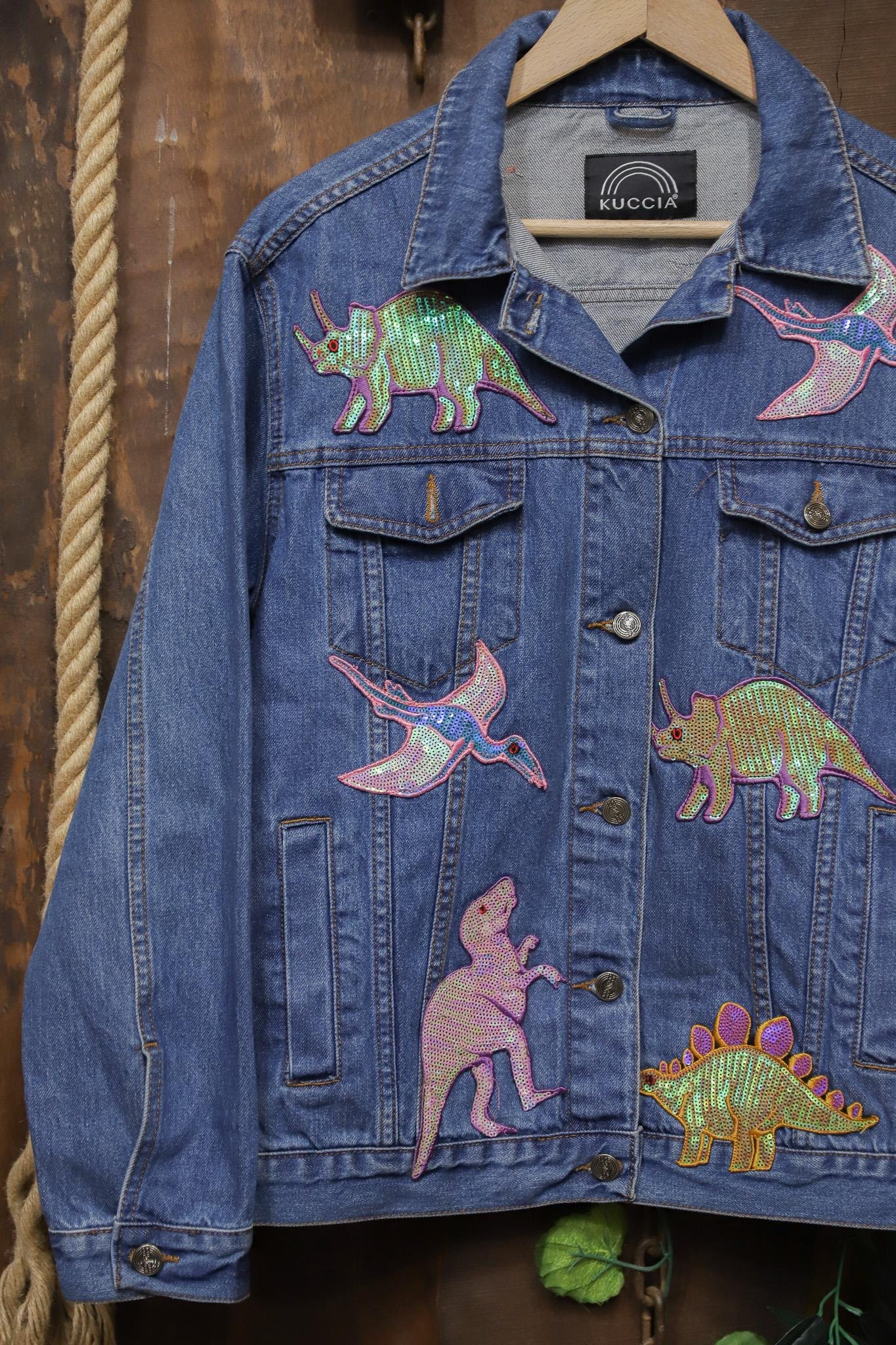 2000's Holographic Dina Patch Kot Ceket