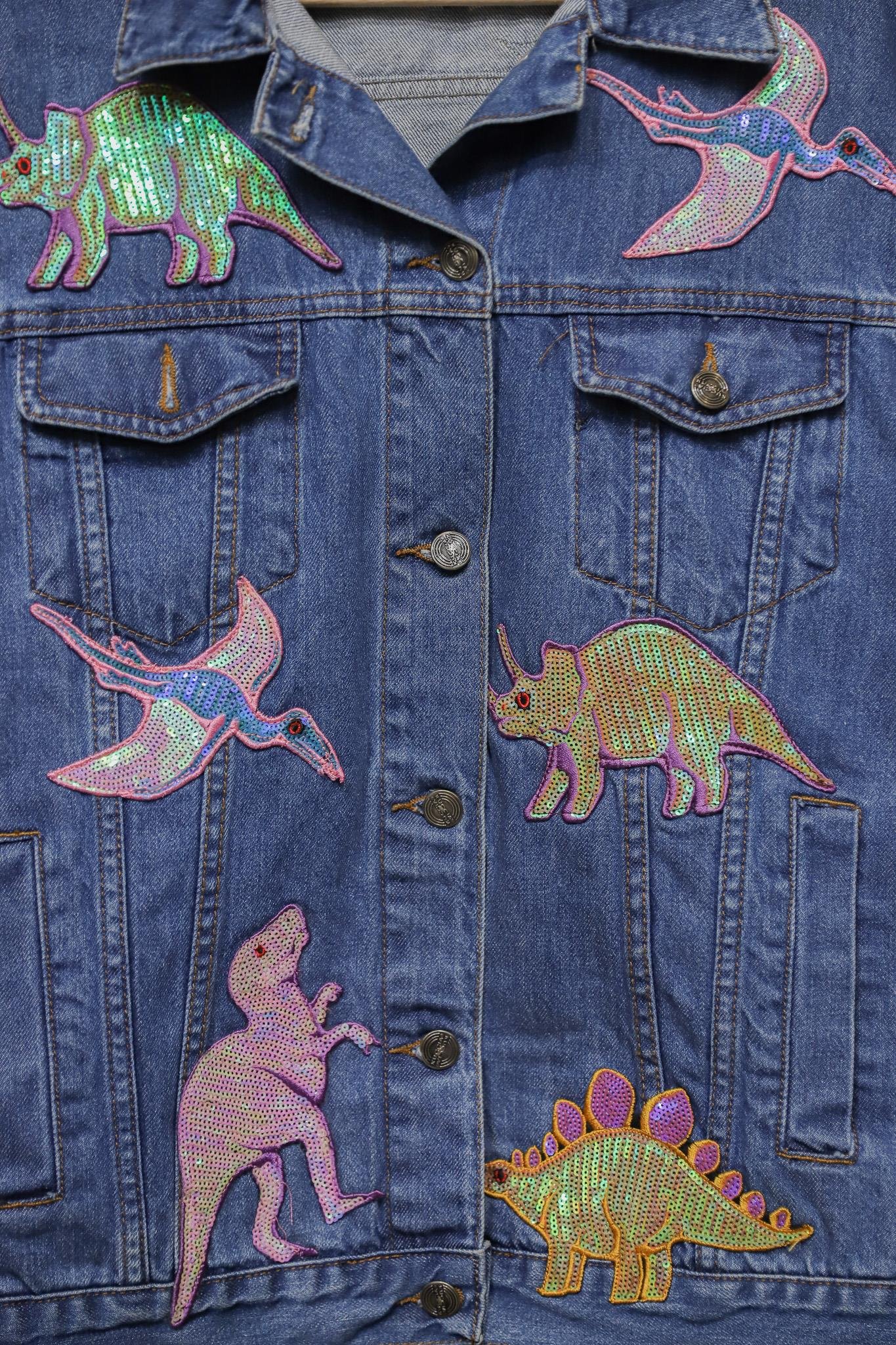 2000's Holographic Dina Patch Kot Ceket