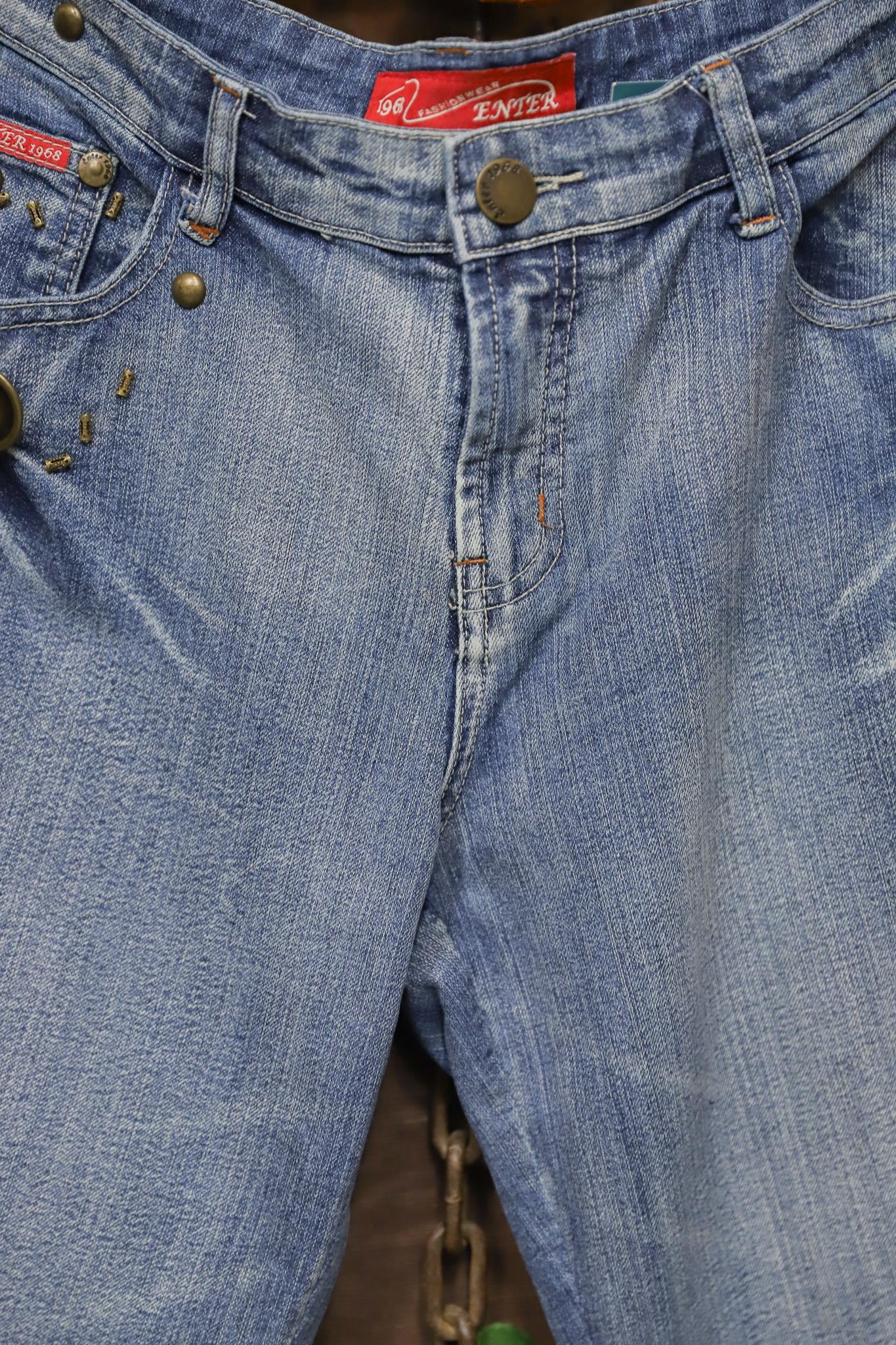 2000's İspanyol Paça Lace Dantel Jean Pantolon