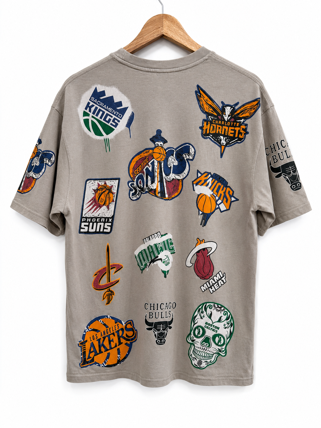 2000s NBA Logo Salaş Tişört