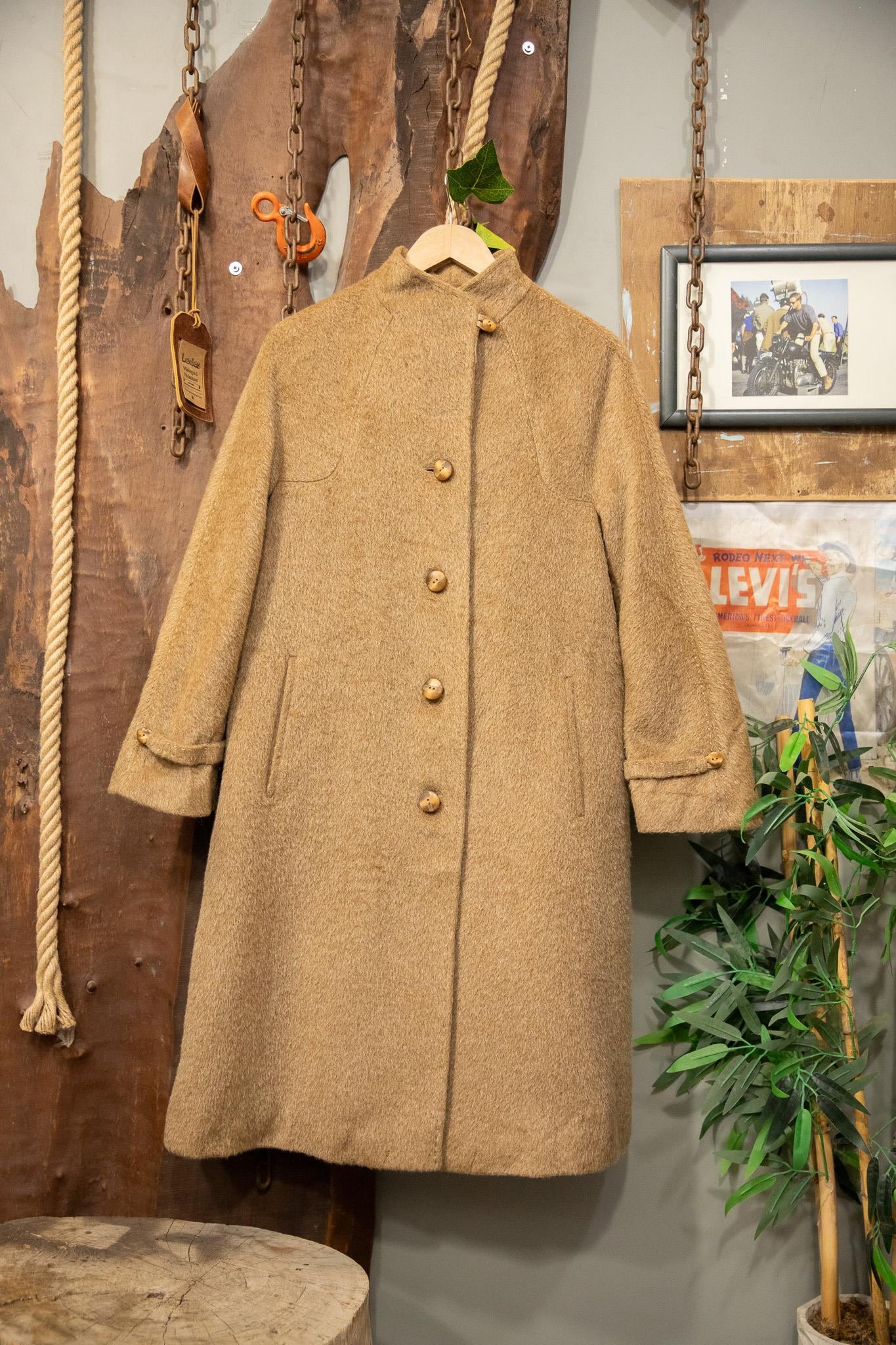 60's Classic Camel Wool Kaban