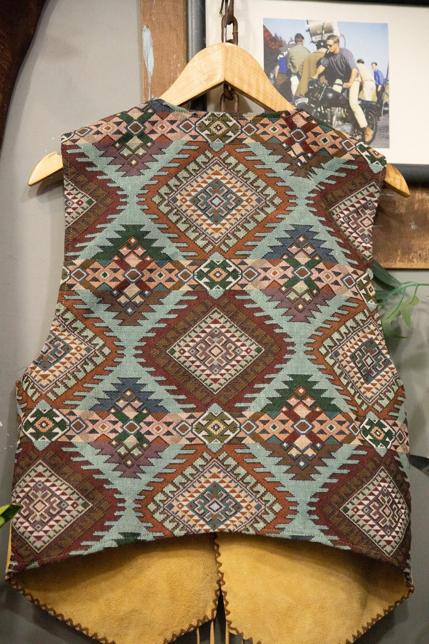 70s Golden Vest Yelek