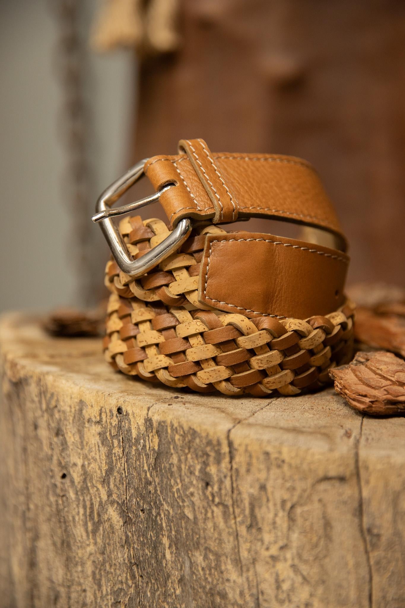 70s/80s Western Woven Deri Kemer