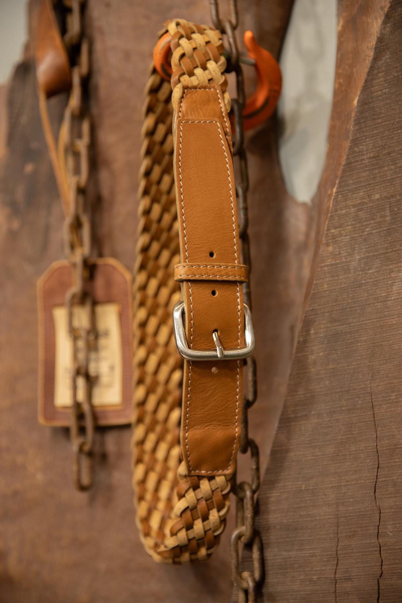 70s/80s Western Woven Deri Kemer