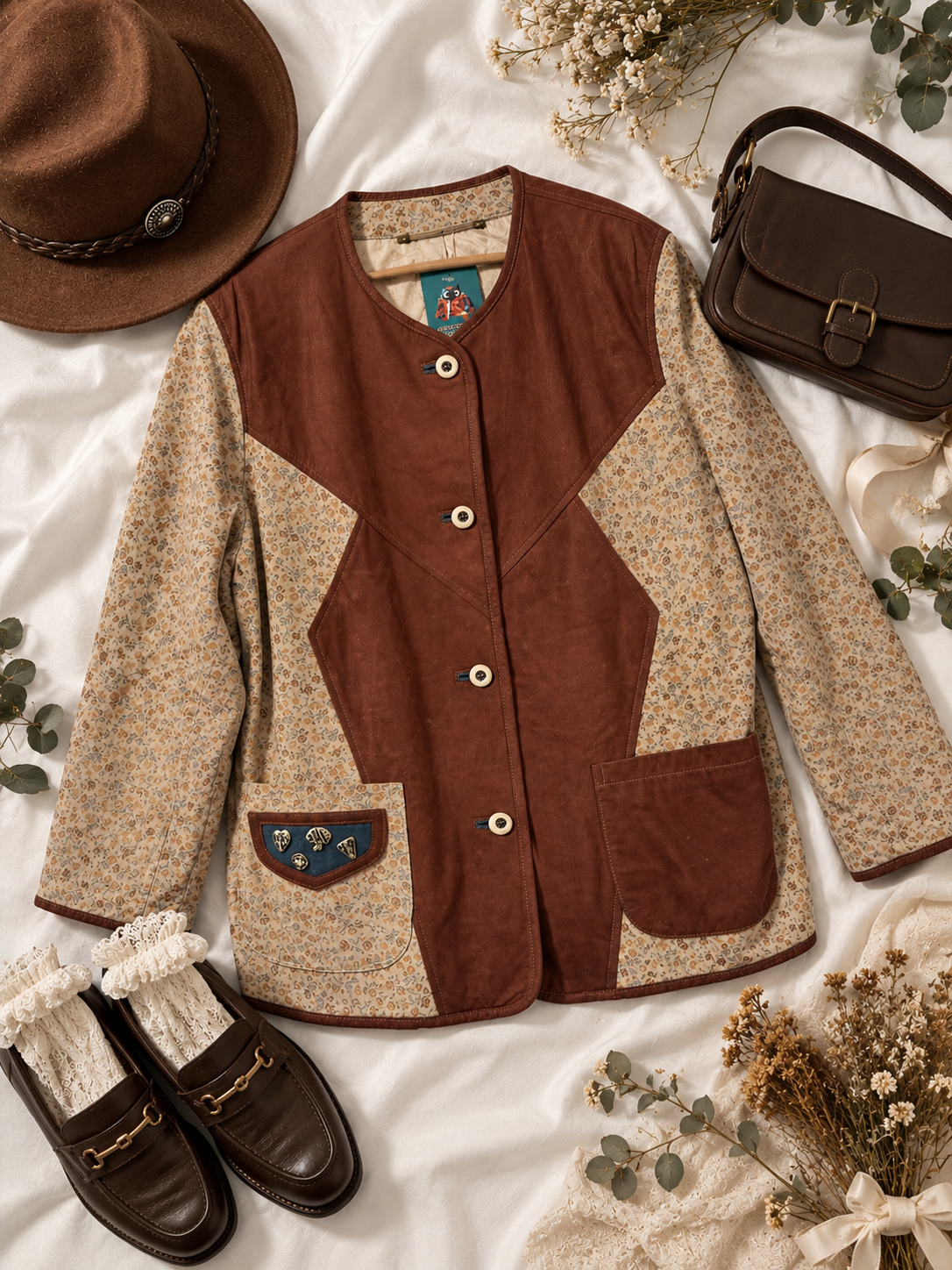 70s/80s Western&Boho Tarz Suede Ceket
