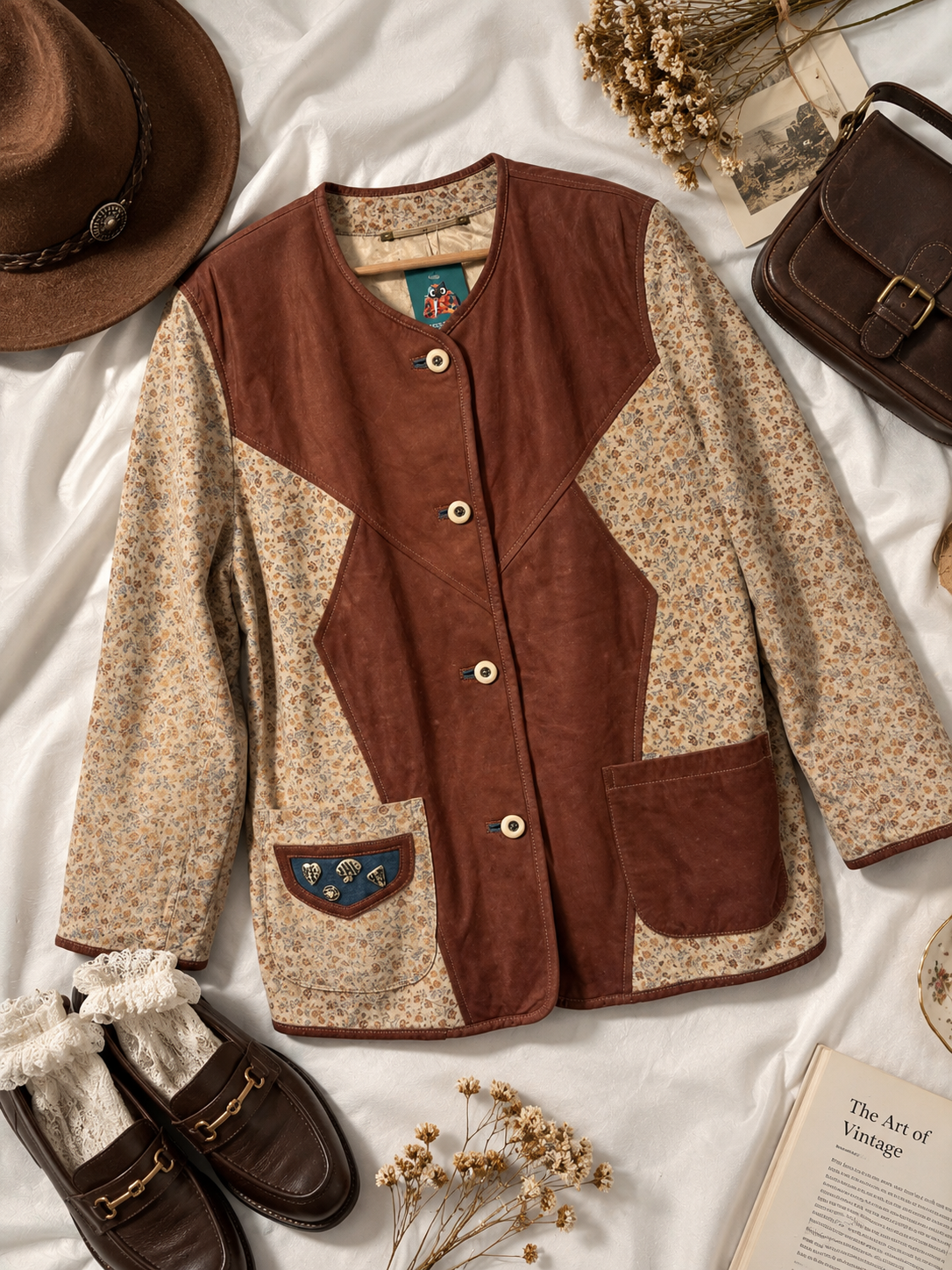 70s/80s Western&Boho Tarz Suede Ceket