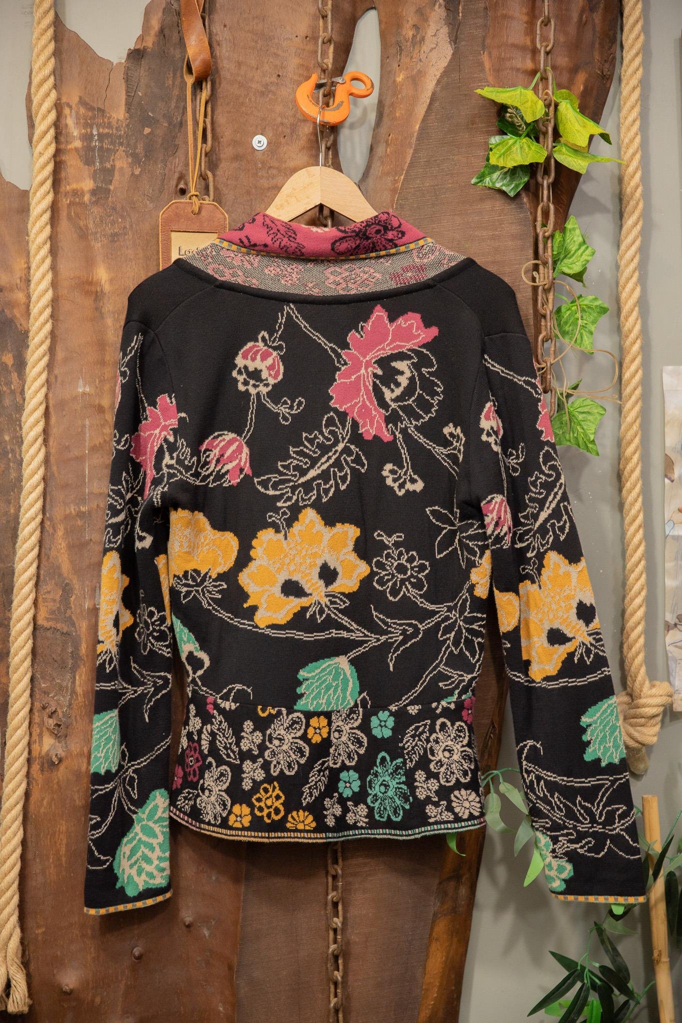 80s-90s Bohemian Floral Hırka/Ceket