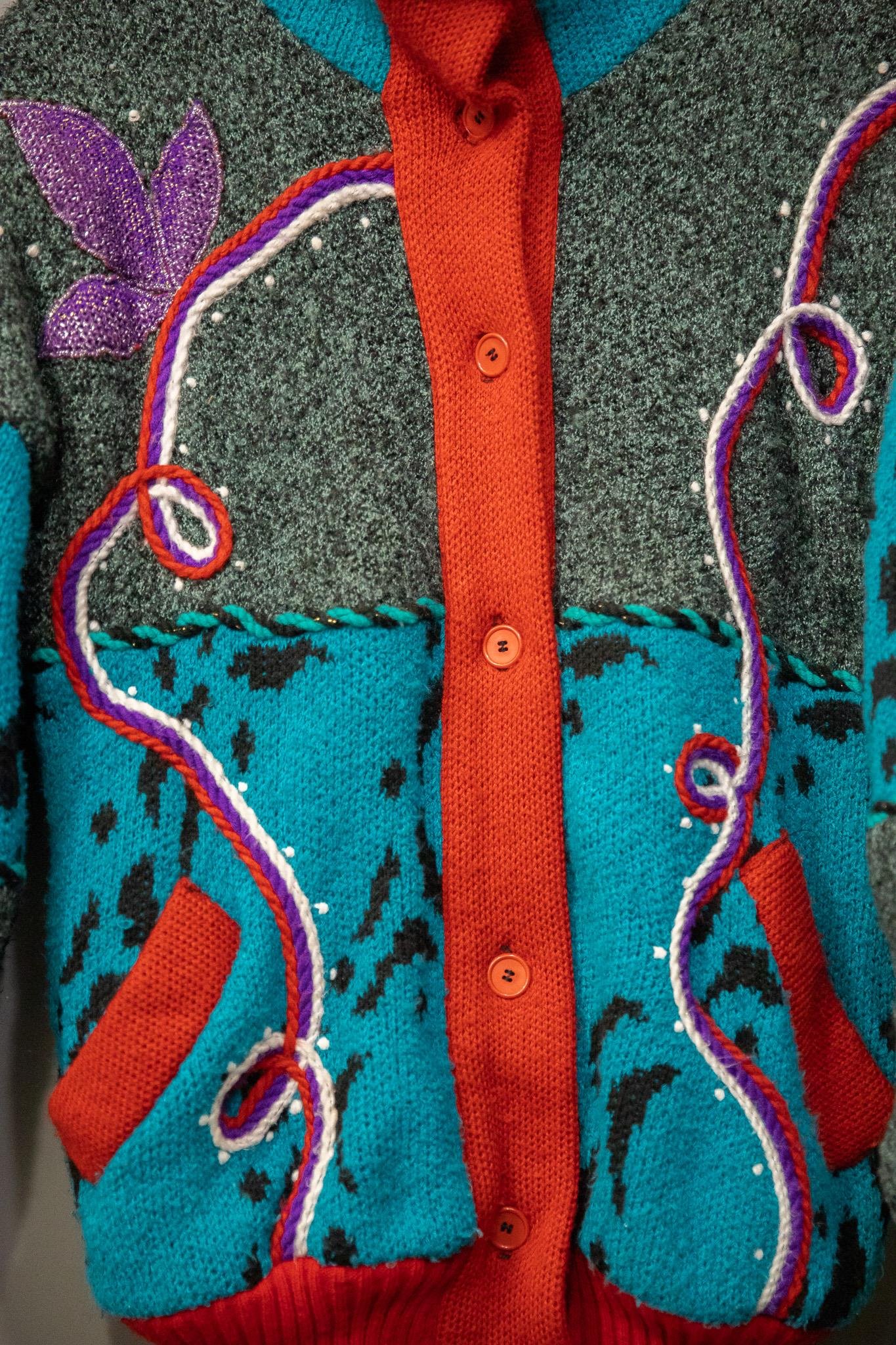 80's Art Wool Hırka