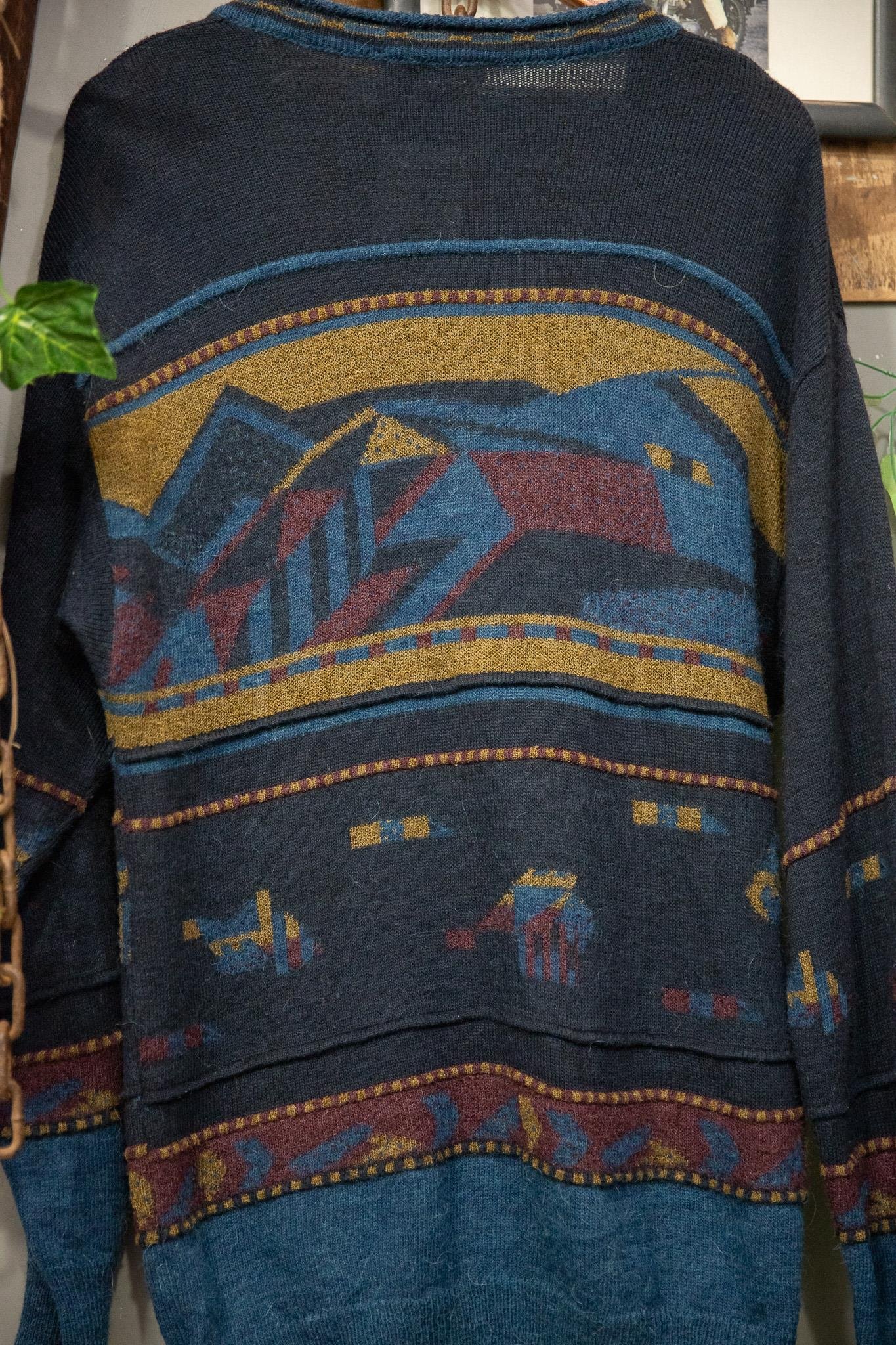 80's Aztec Oversize Hırka