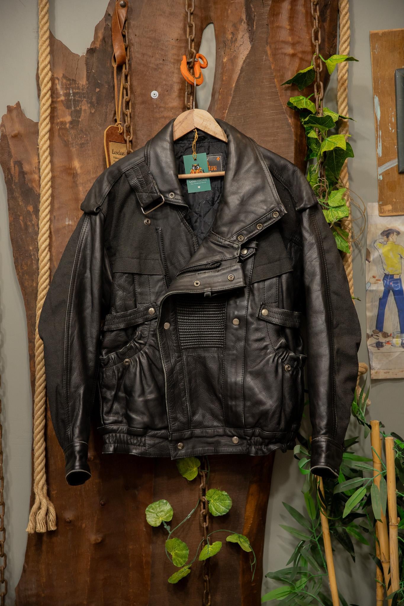 80's Biker Classic Moto Deri Ceket