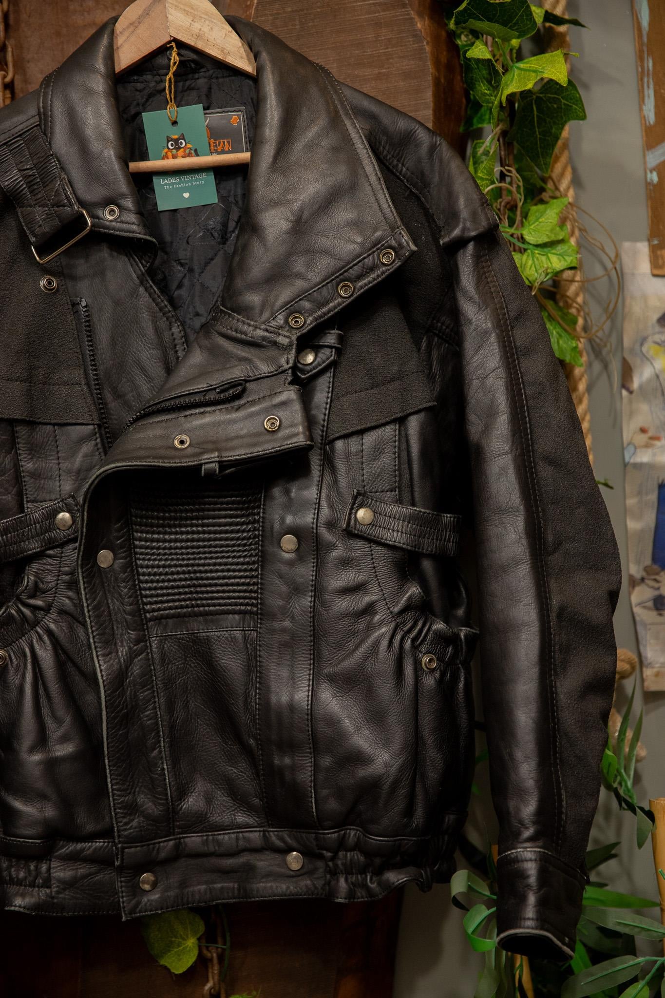 80's Biker Classic Moto Deri Ceket