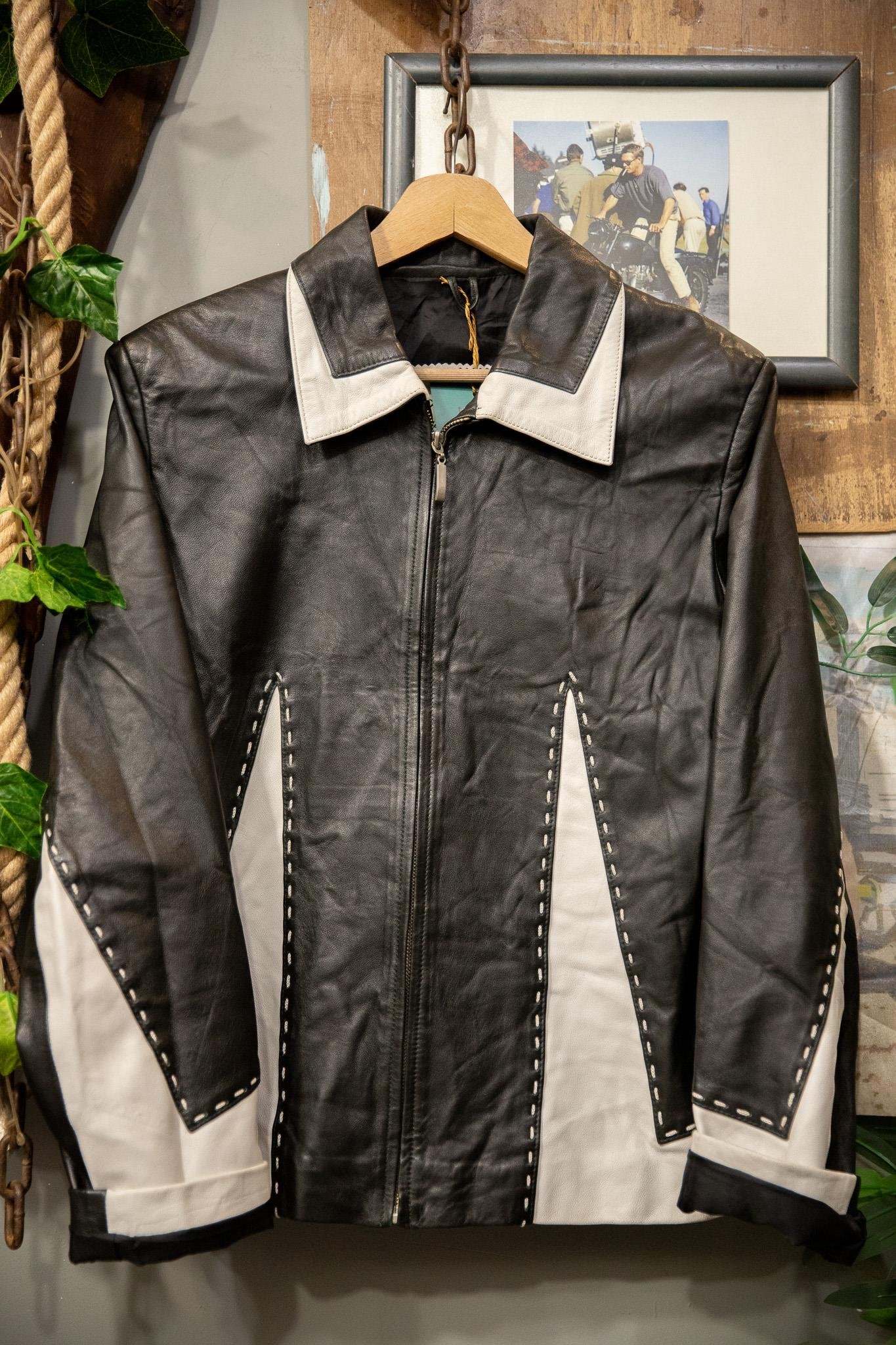 80's Classic Biker Deri Ceket