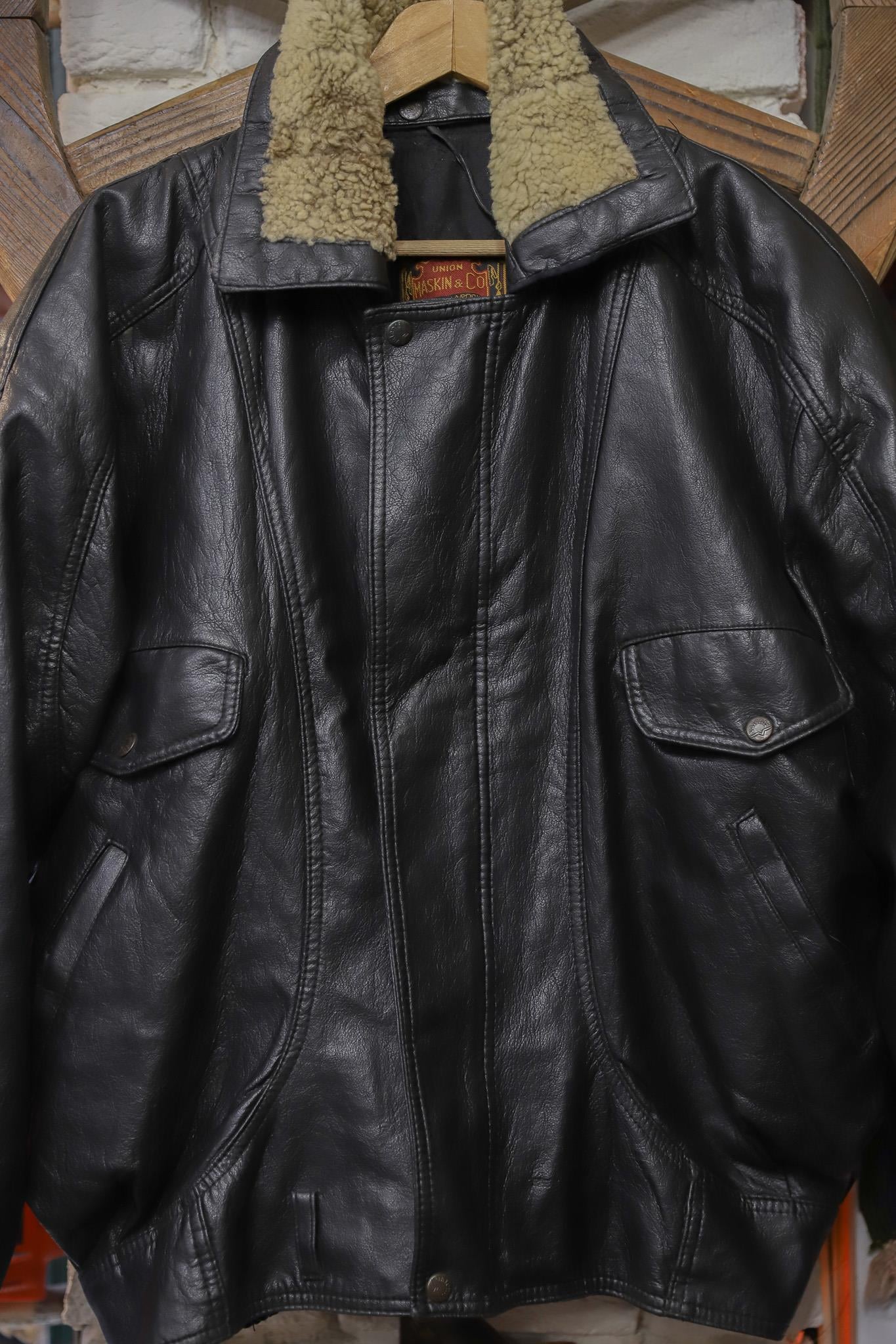 80's Classic Bomber Pilot Deri Ceket