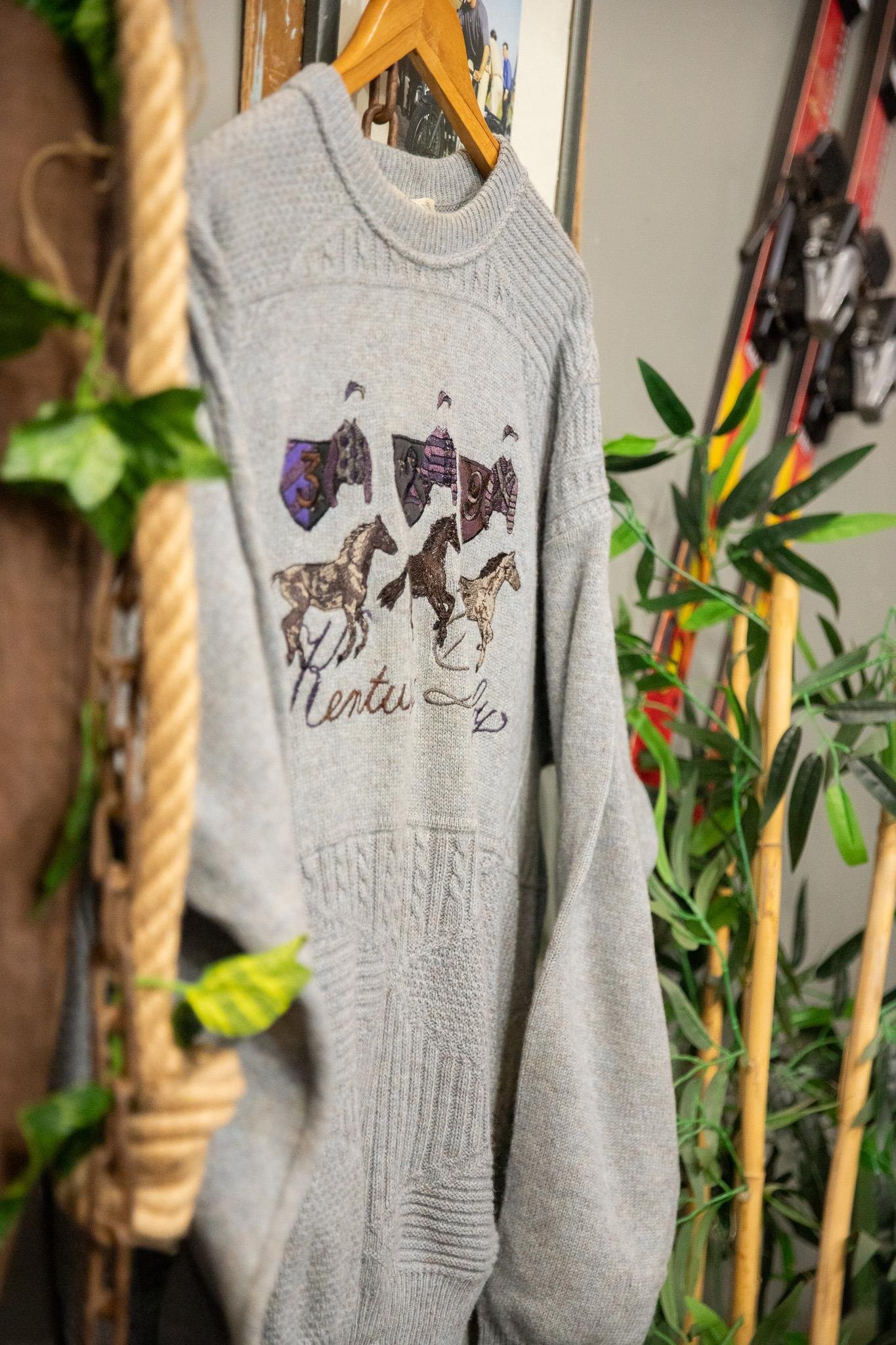 80s Equestrian Wool Kazak
