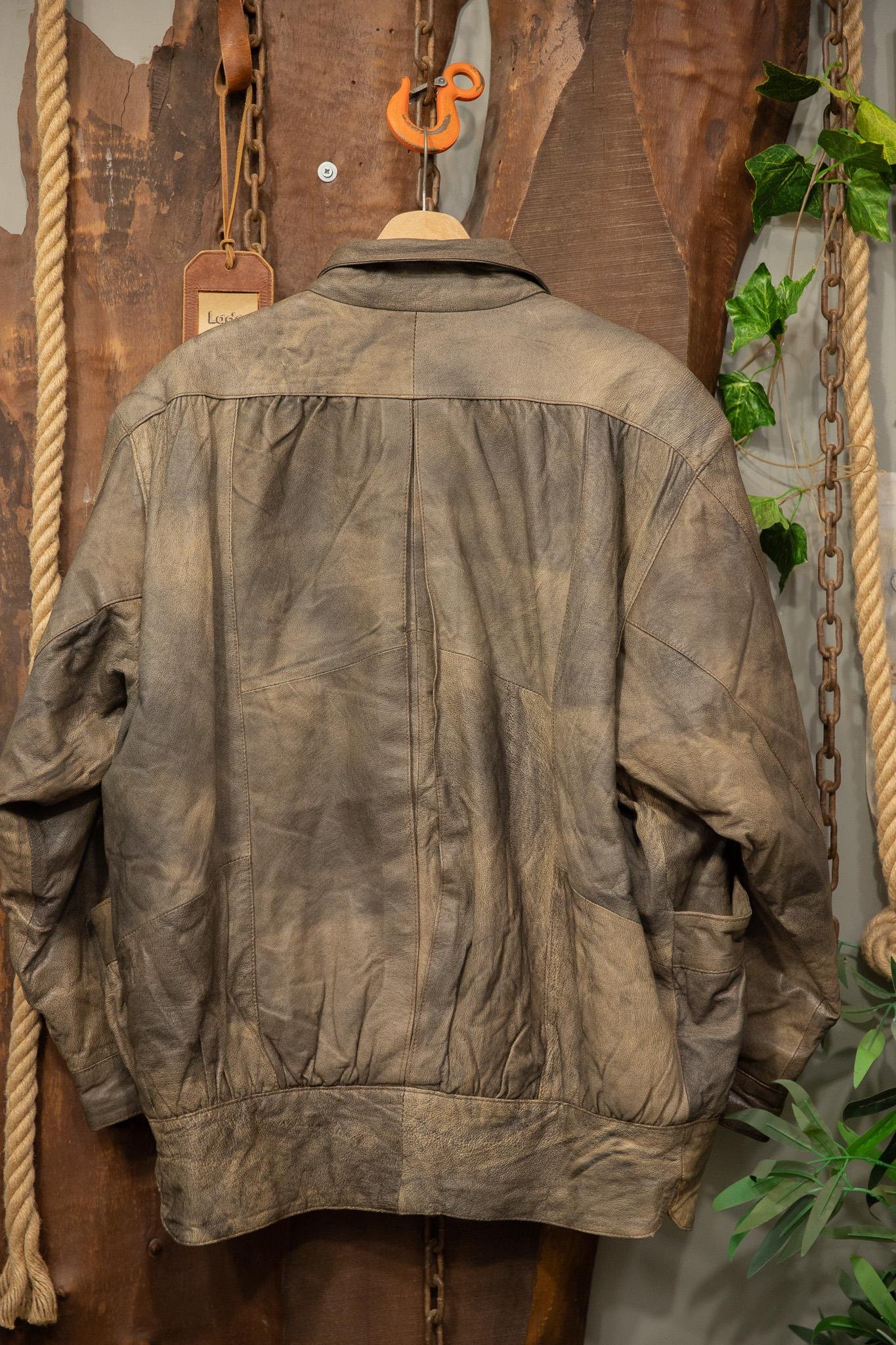 80's Eskitme Bomber Deri Ceket