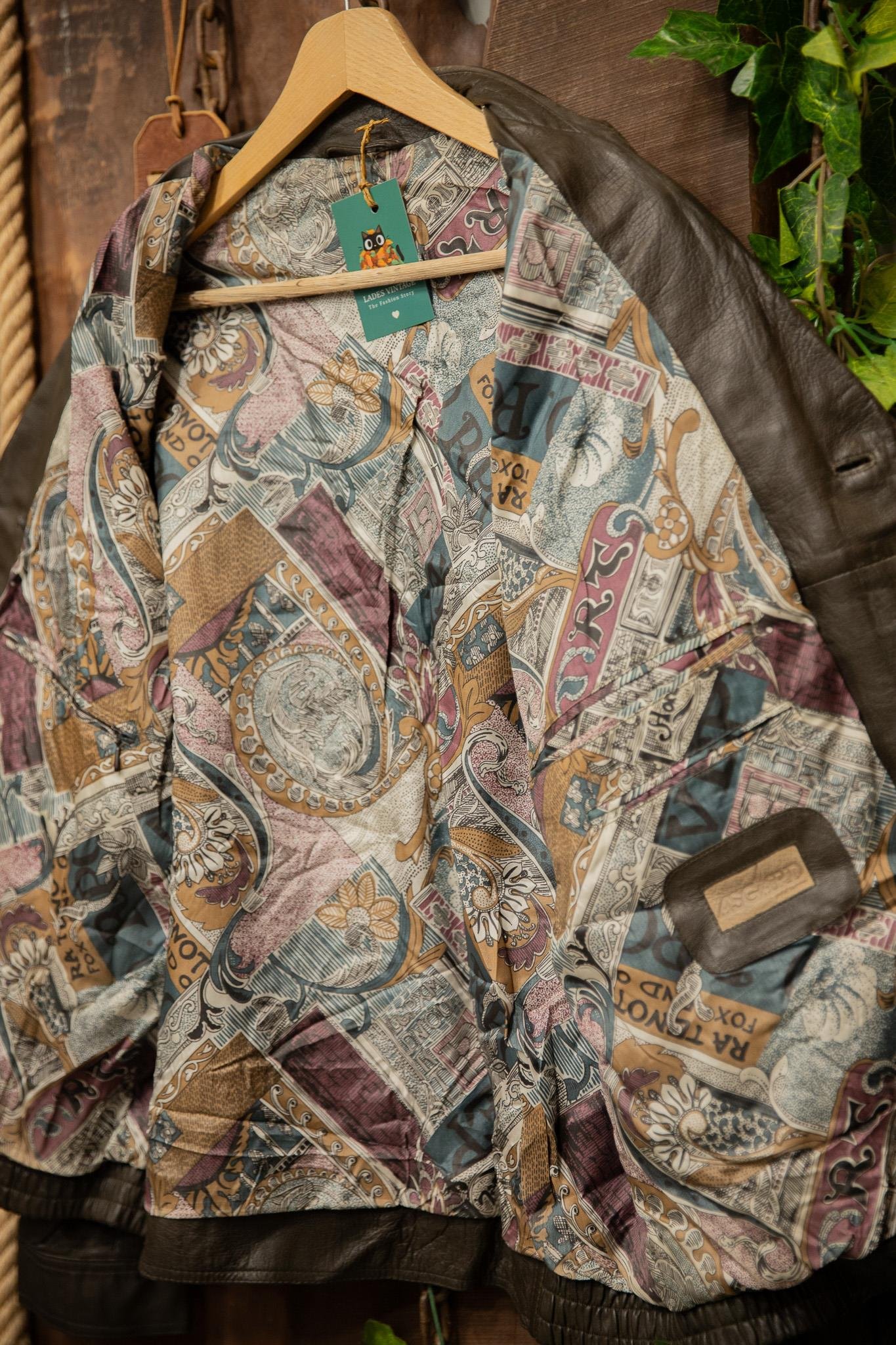80s Eskitme Classic Oversize Bomber Deri Ceket