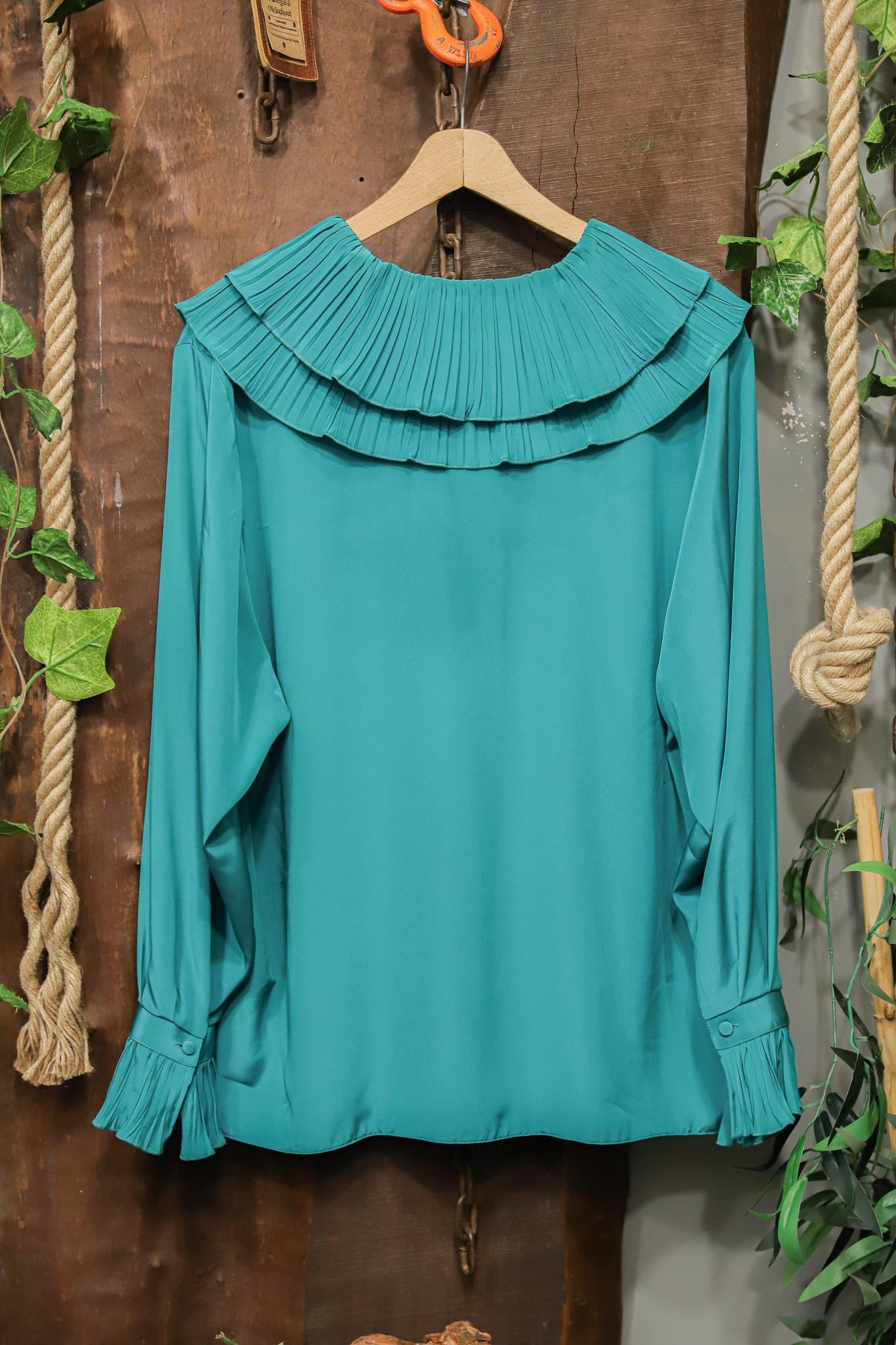 80s Fırfır Yaka Gömlek/Blouse