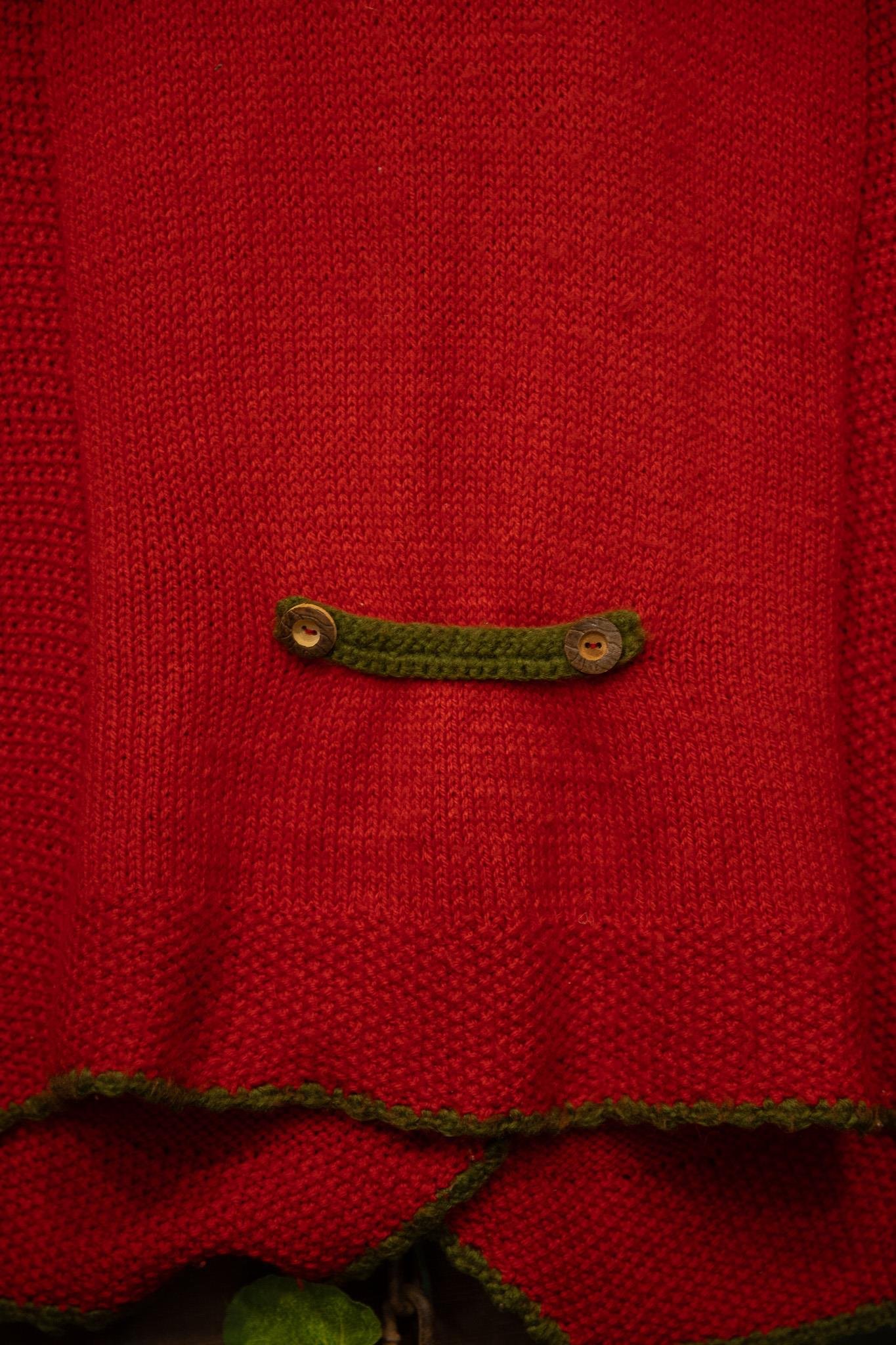 80's Hand-Knitted Wool Yelek