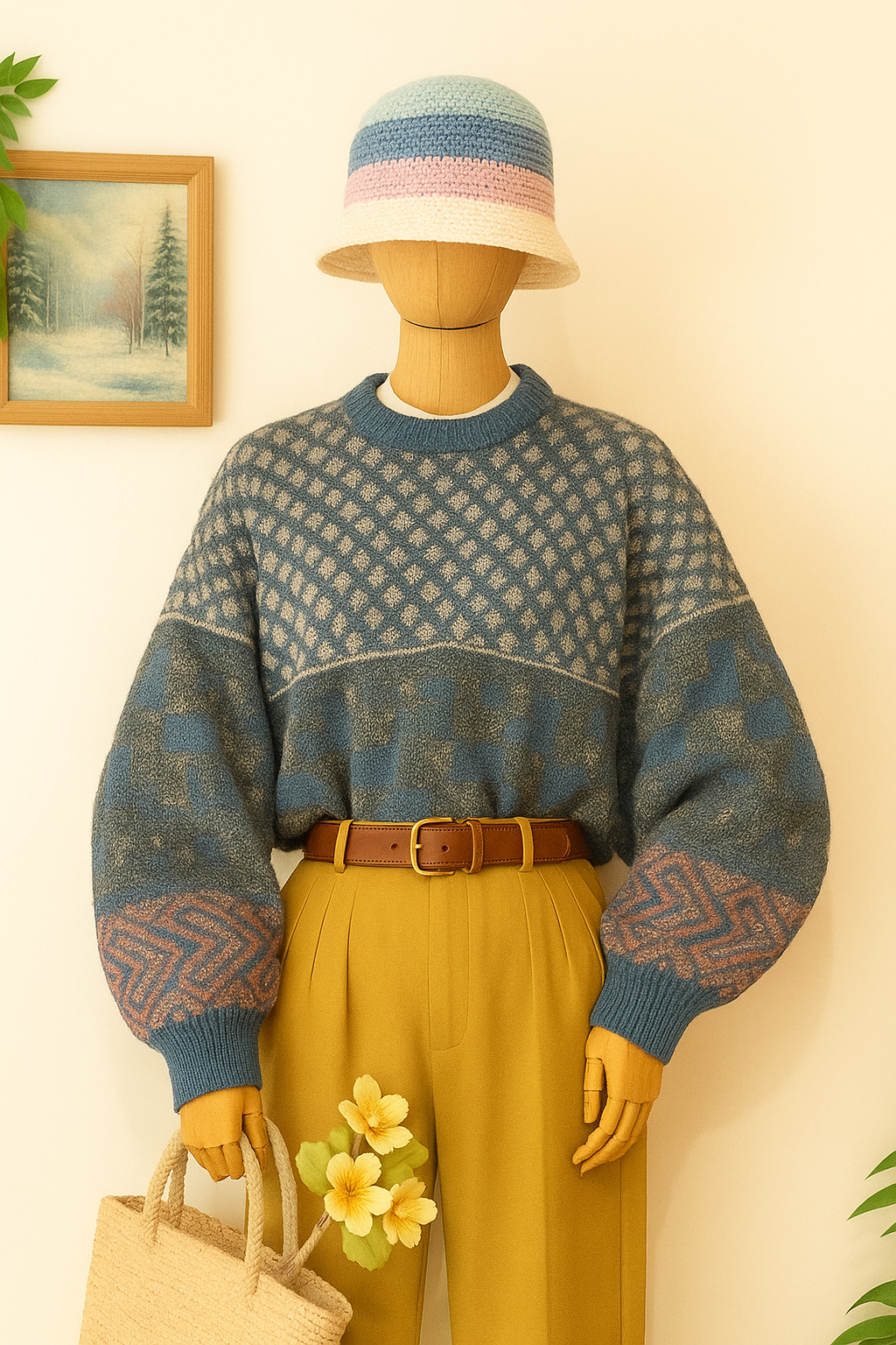 80's Nordic Wool Kazak
