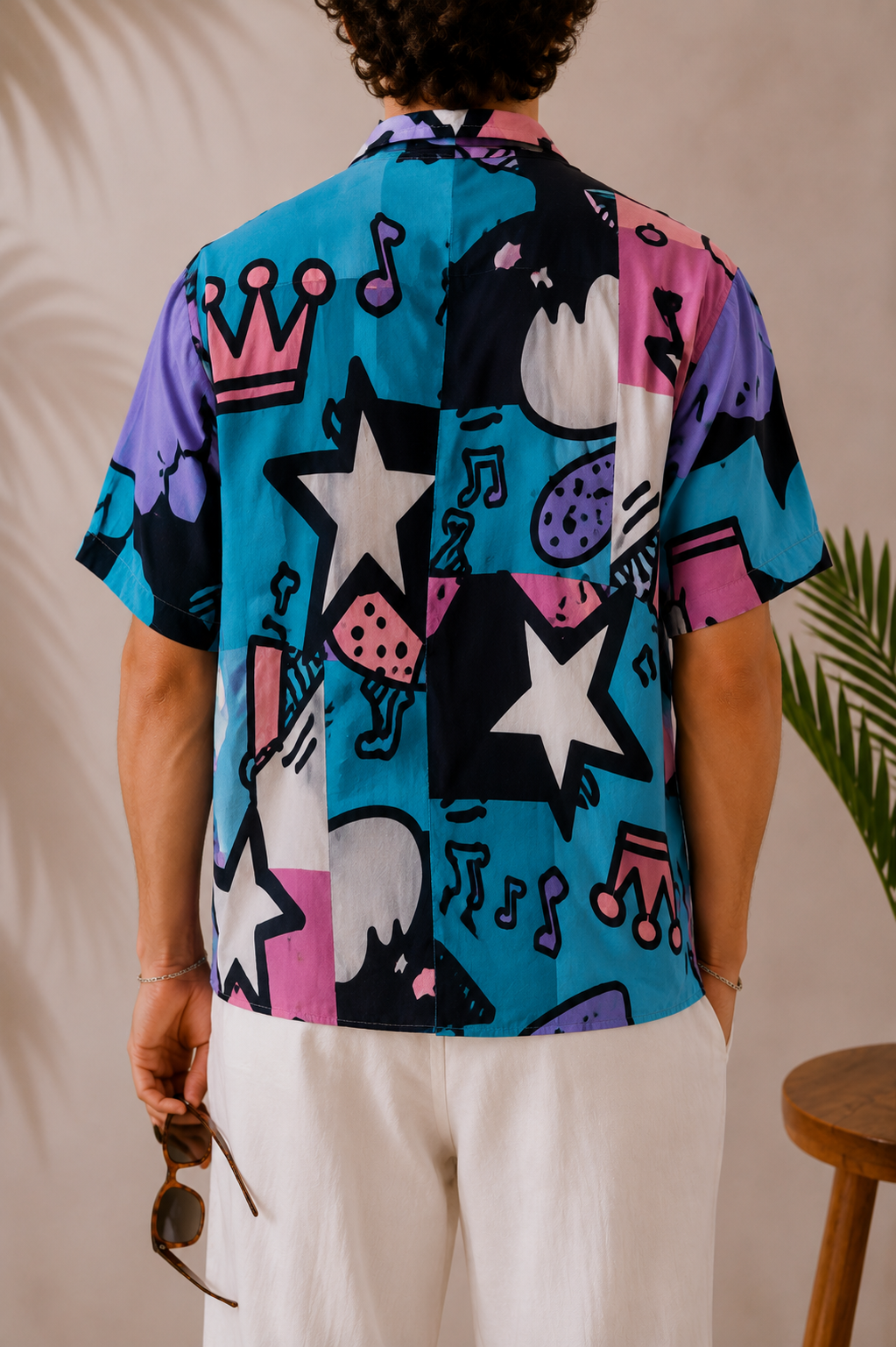 80s Pop Art Çizgi Karakter Gömlek