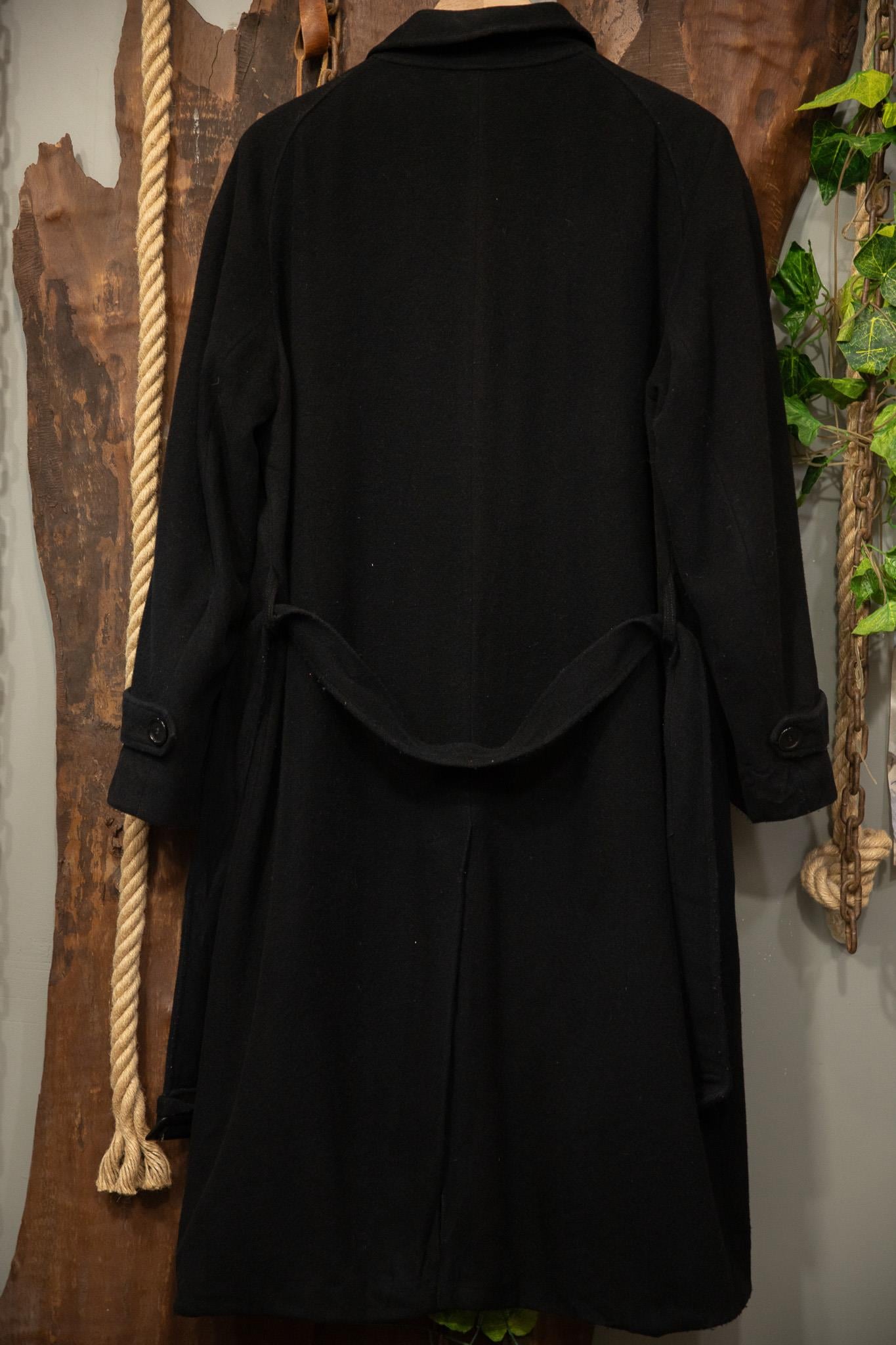80's Siyah Cashmere Kaban