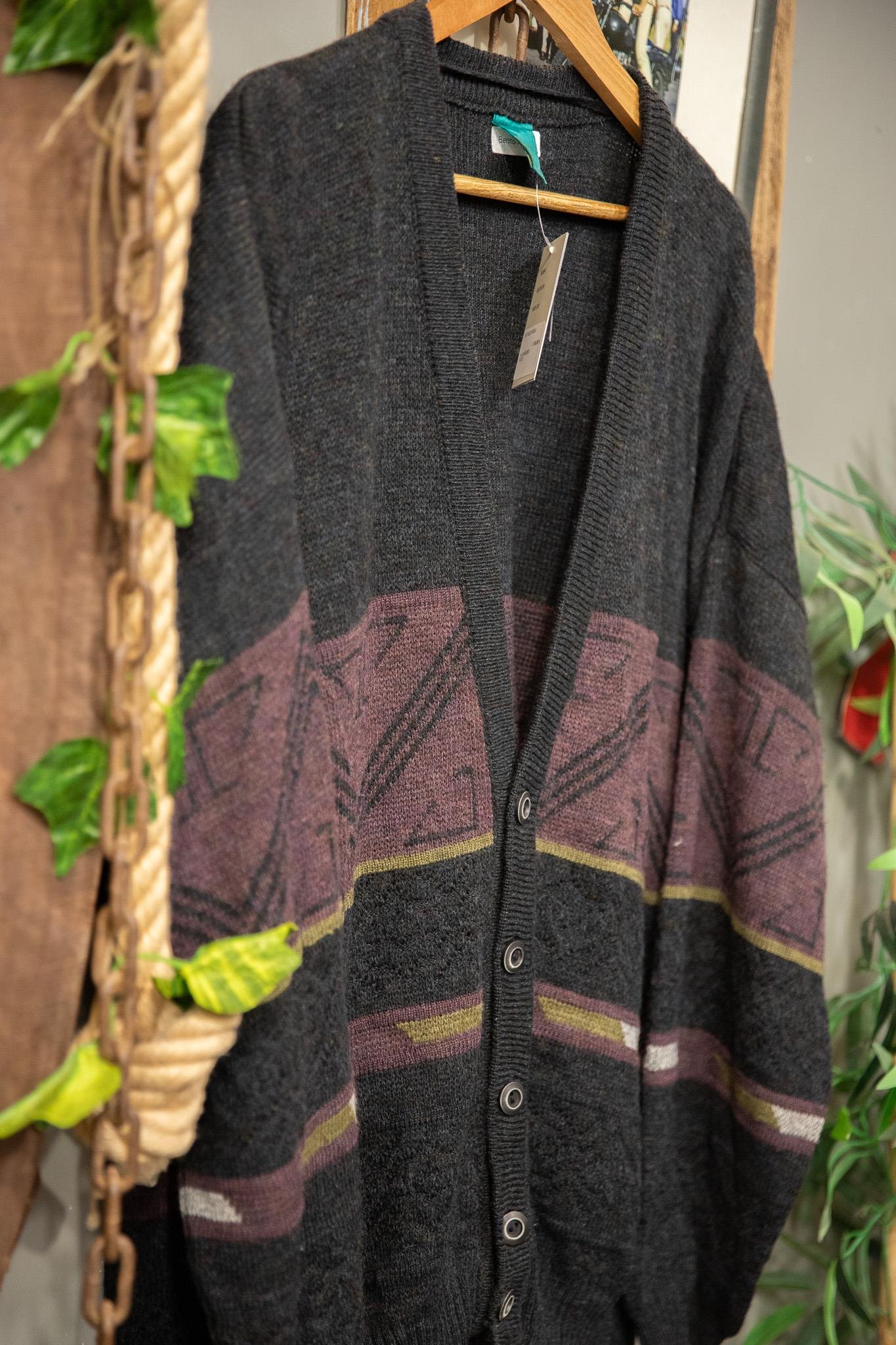 80s Wool Oversize Hırka