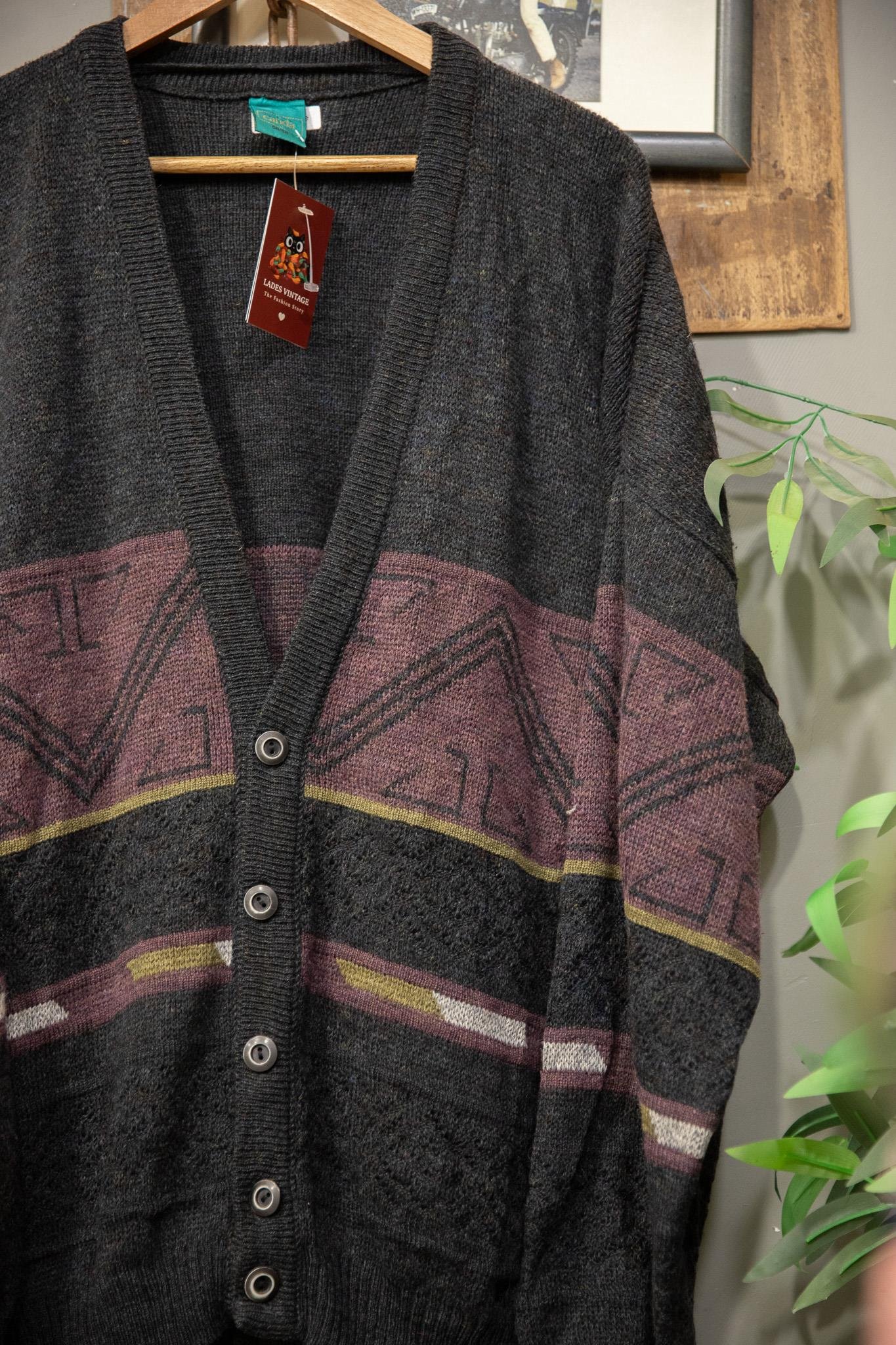 80s Wool Oversize Hırka